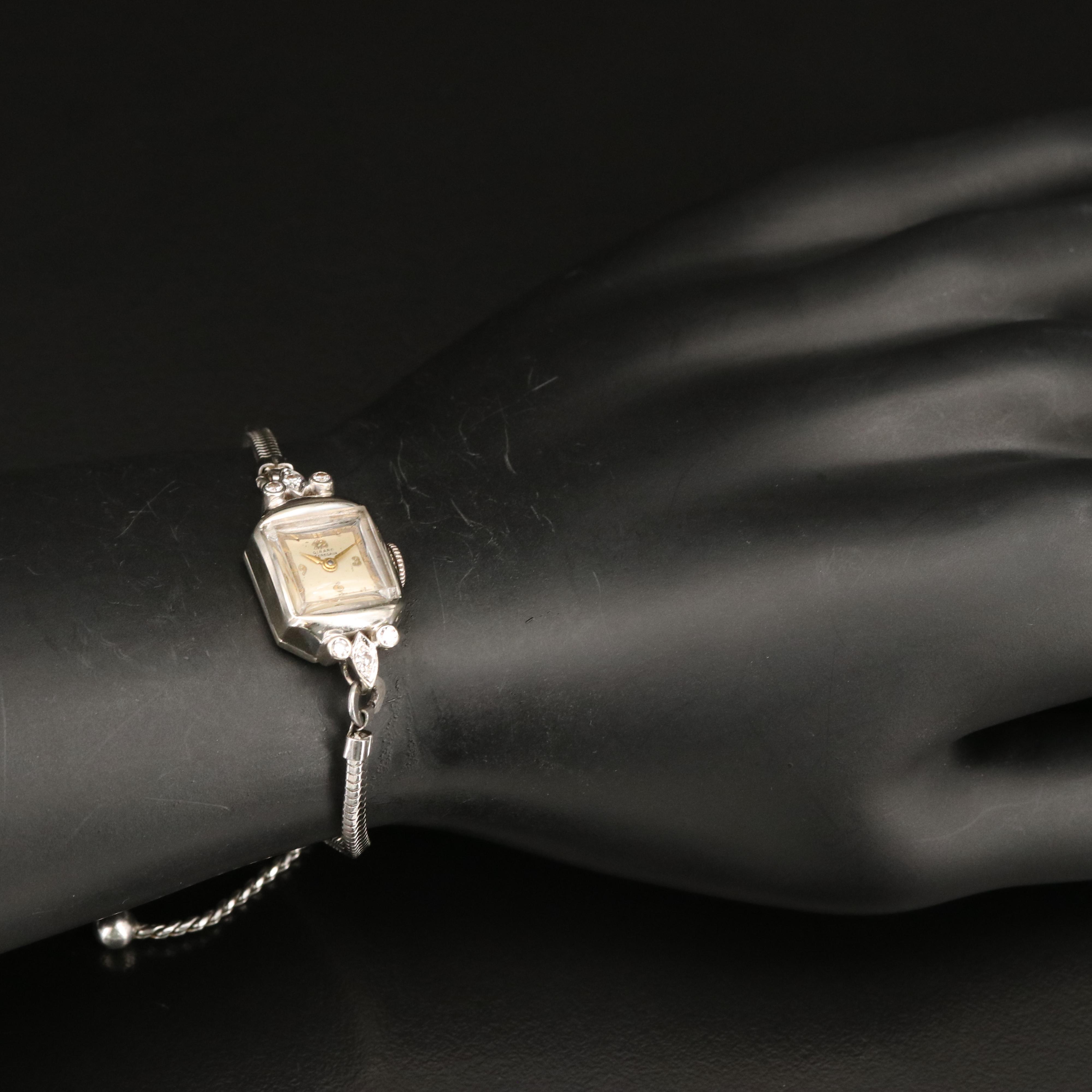 Vintage 14K Gold, Girard Perregaux Diamond Watch