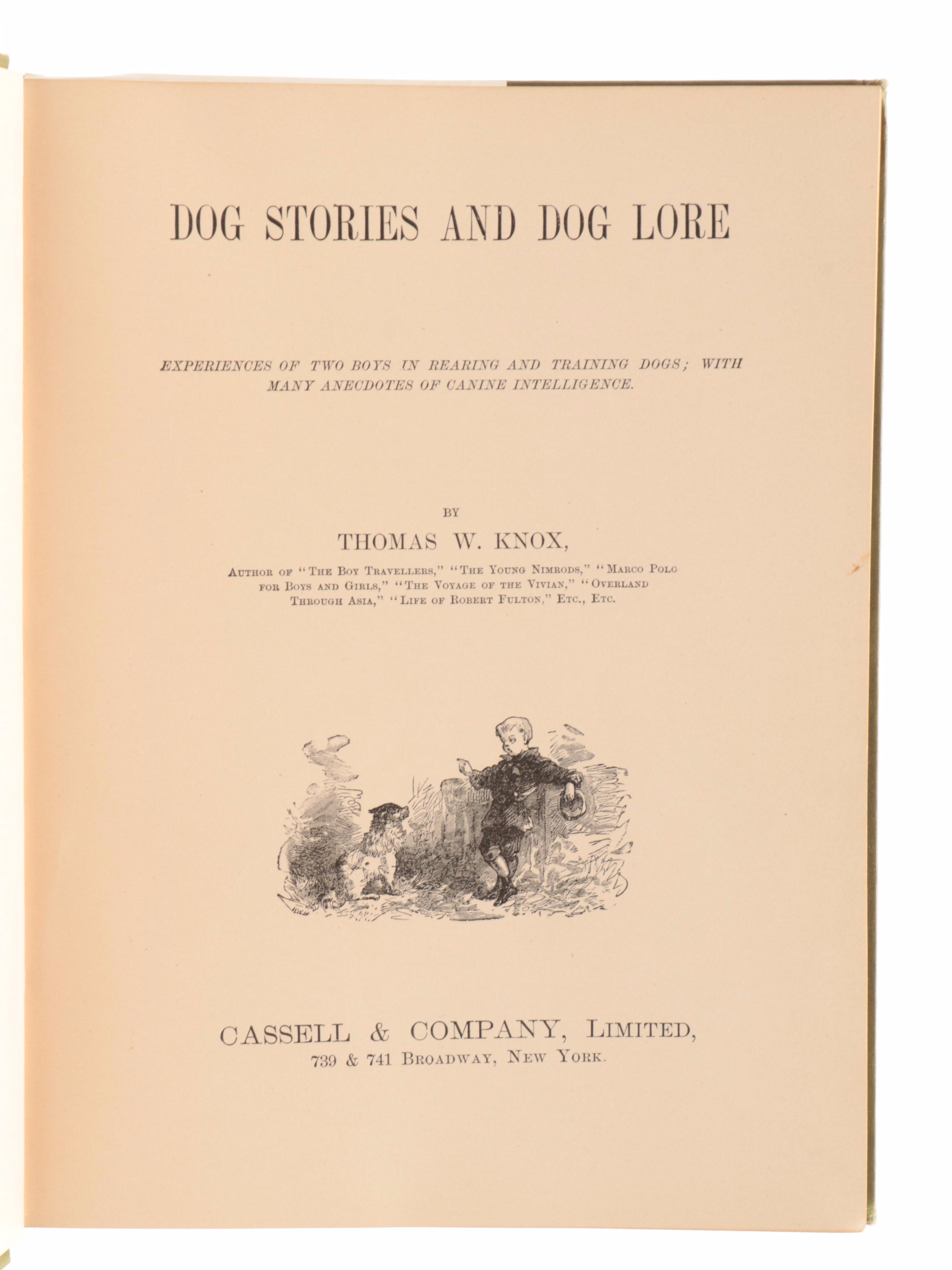 Illustrated "The Dog Lover's Book" by Edwin Noble and More Dog Books