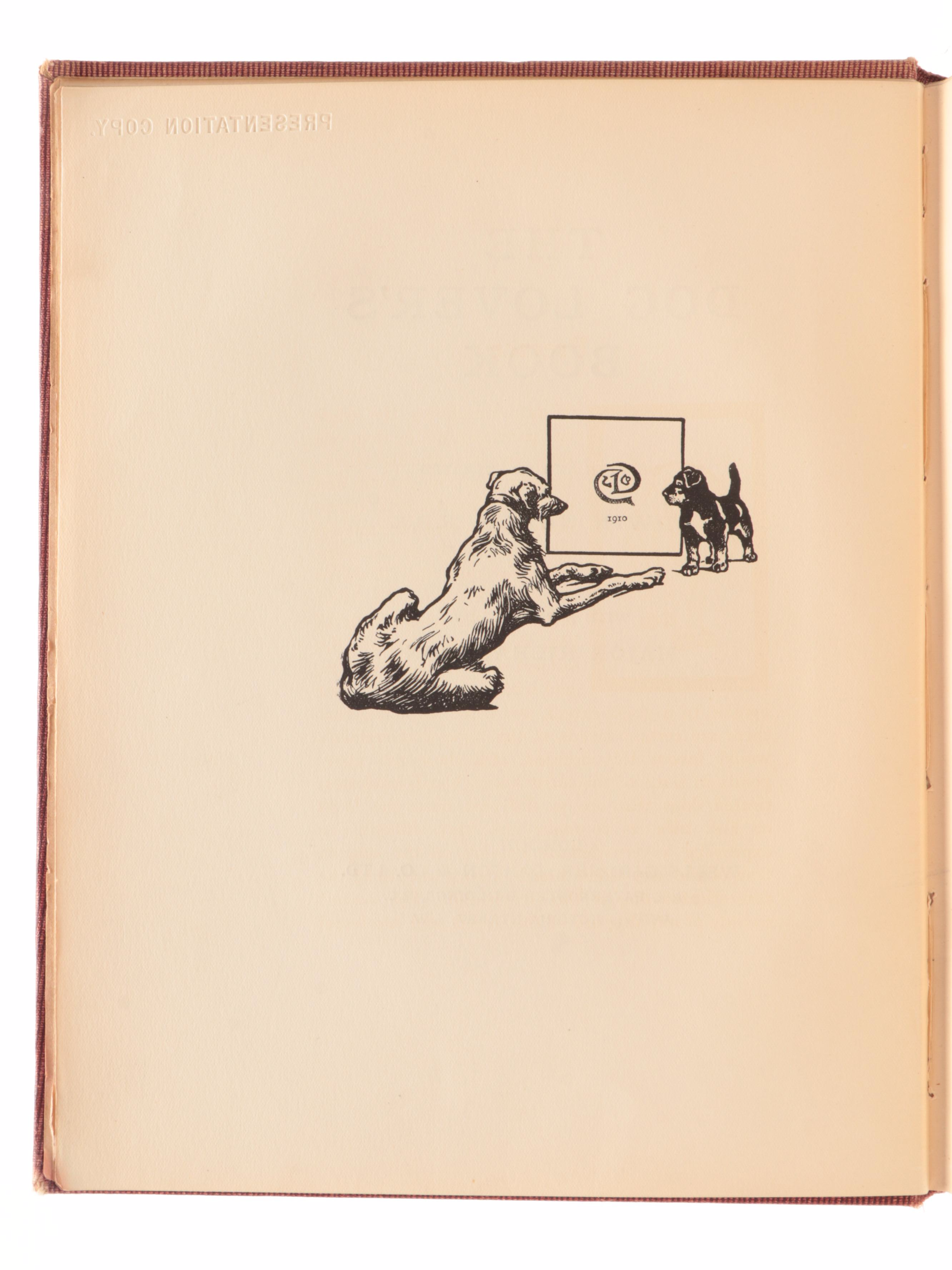 Illustrated "The Dog Lover's Book" by Edwin Noble and More Dog Books