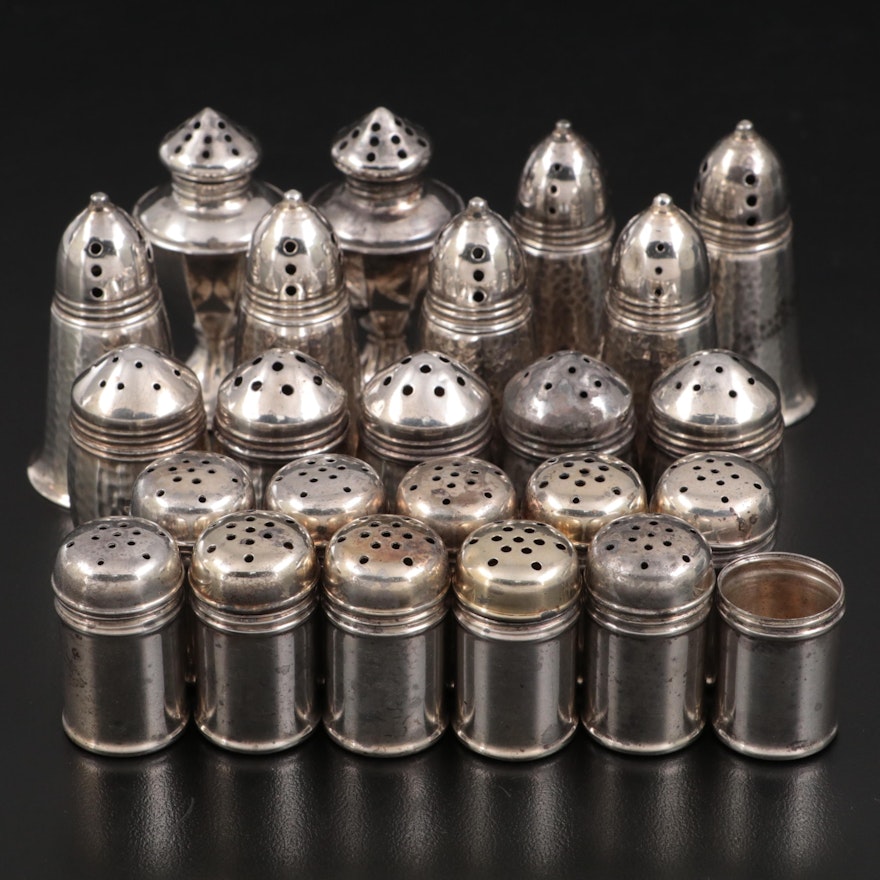 International Silver and Other Sterling Silver Salt and Pepper Shakers