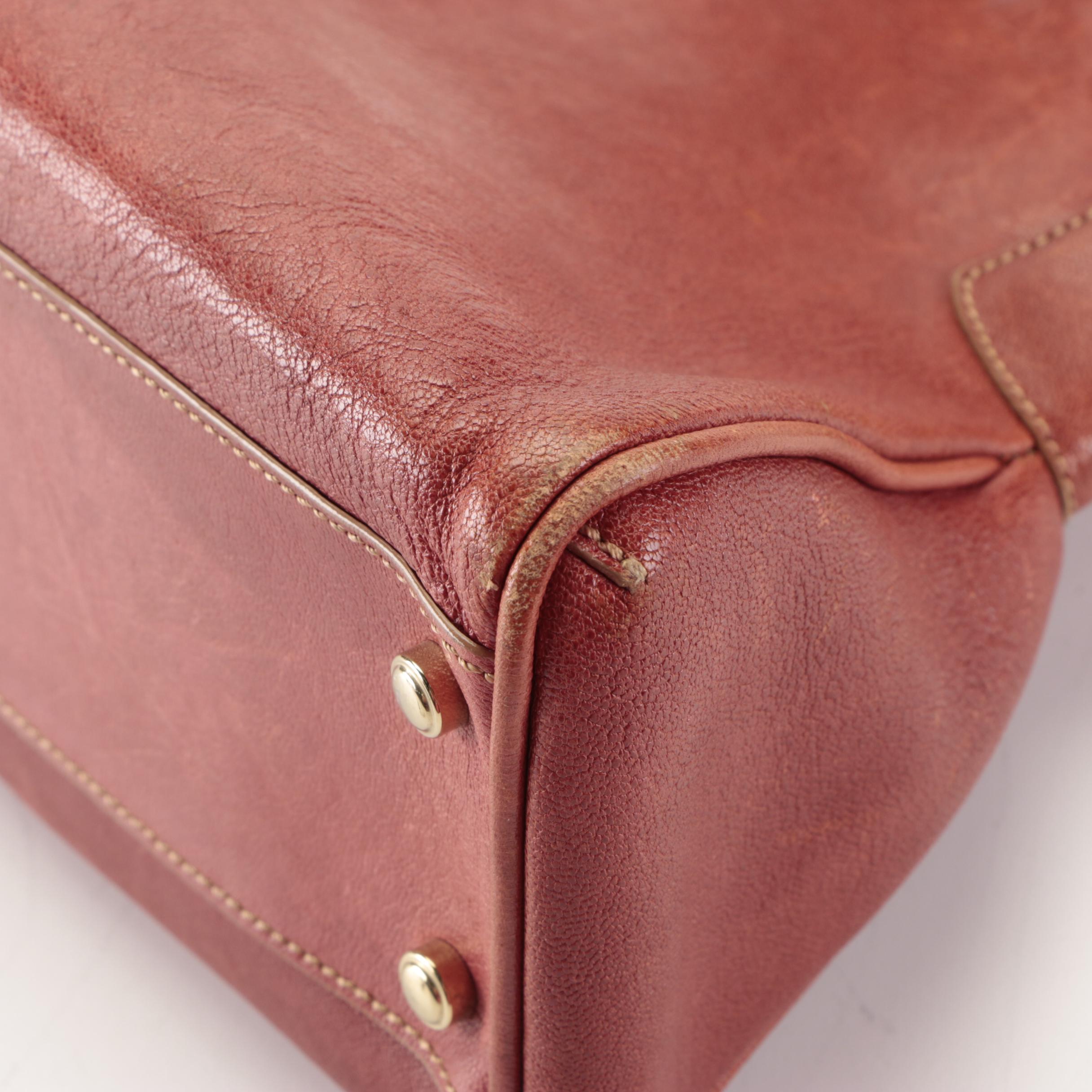 Cartier Marcello de Cartier Handbag in Brick Red Leather