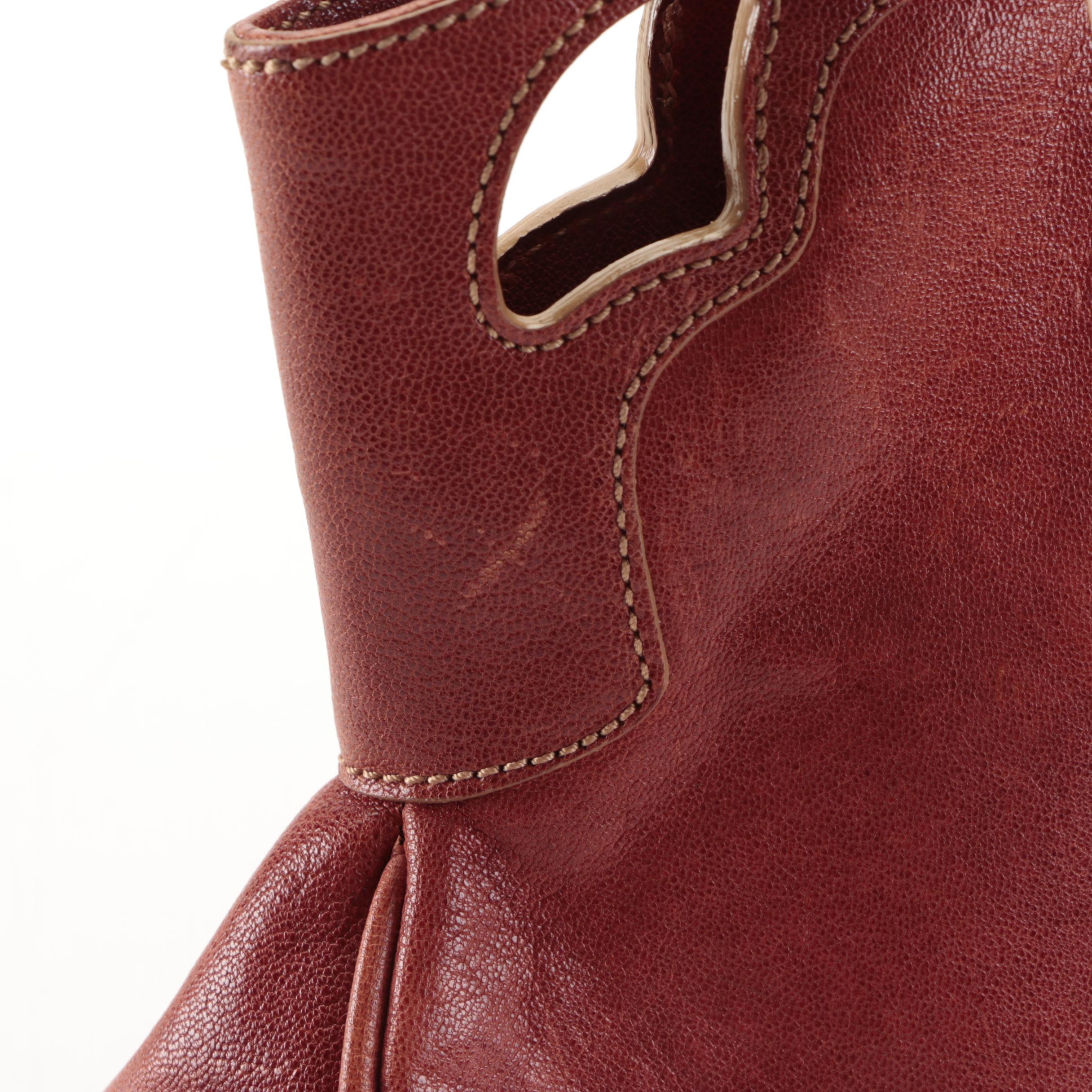 Cartier Marcello de Cartier Handbag in Brick Red Leather