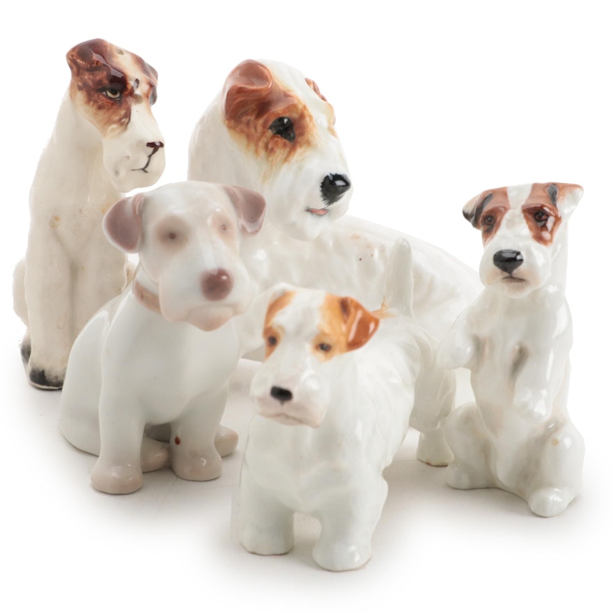 Royal Doulton, Bing & Grøndahl Sealyham Terrier and Other Terrier Figures