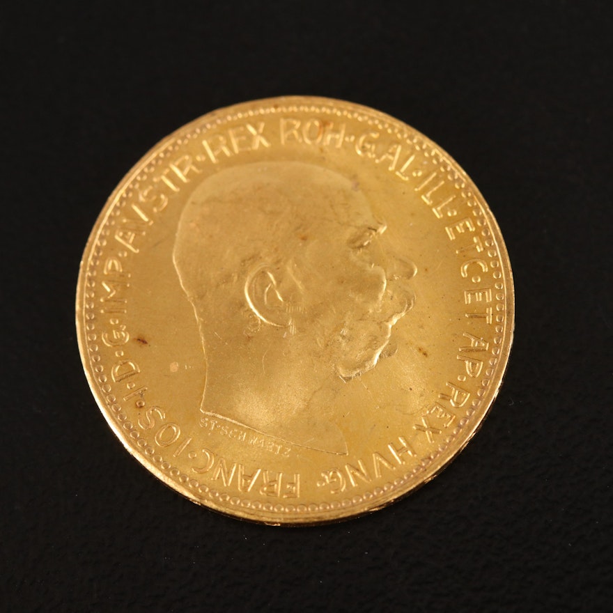 1915 (Restrike) Austria Twenty Corona Gold Coin