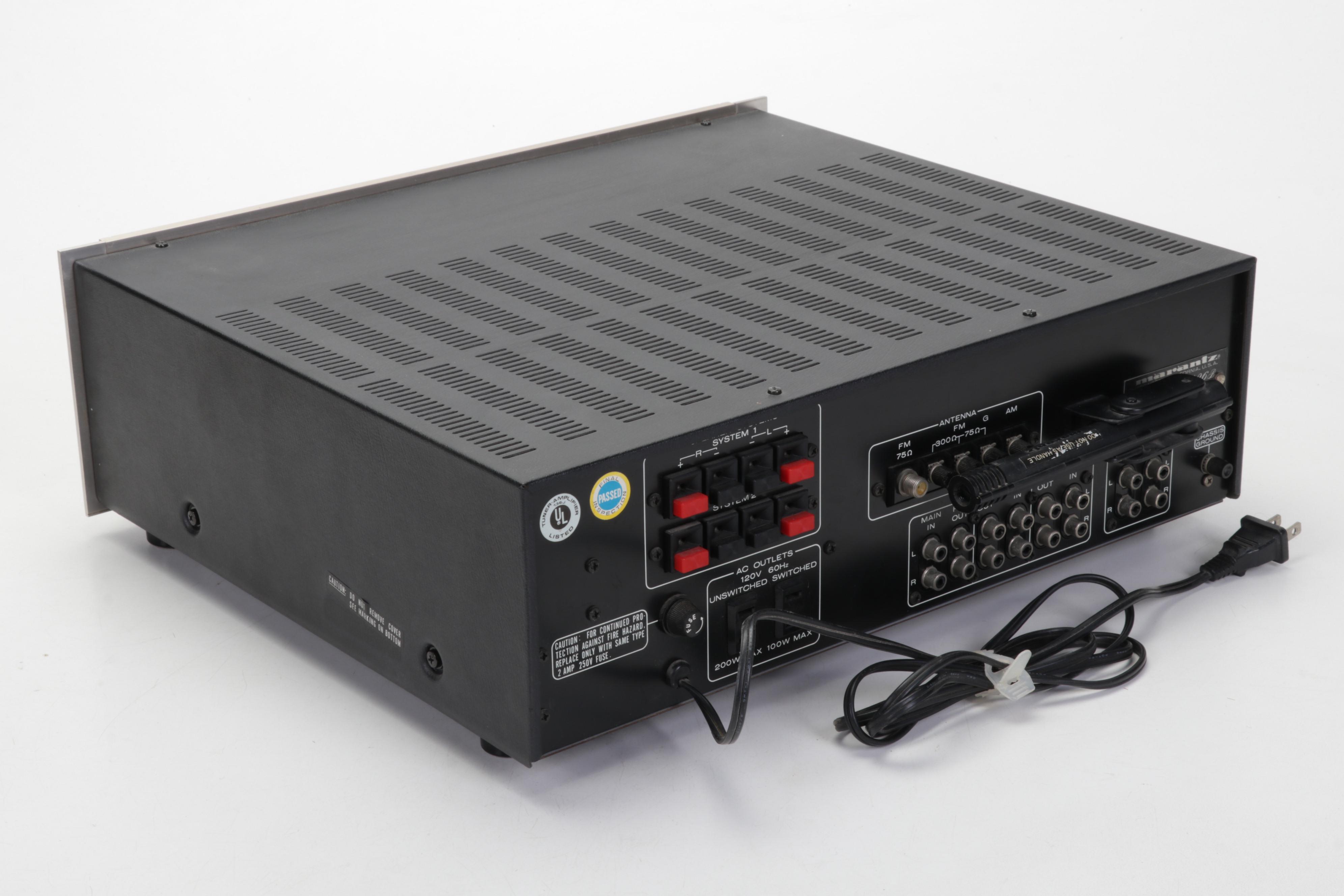 Sony PS-212 Stereo Turntable System and Marantz Stereophonic Receiver