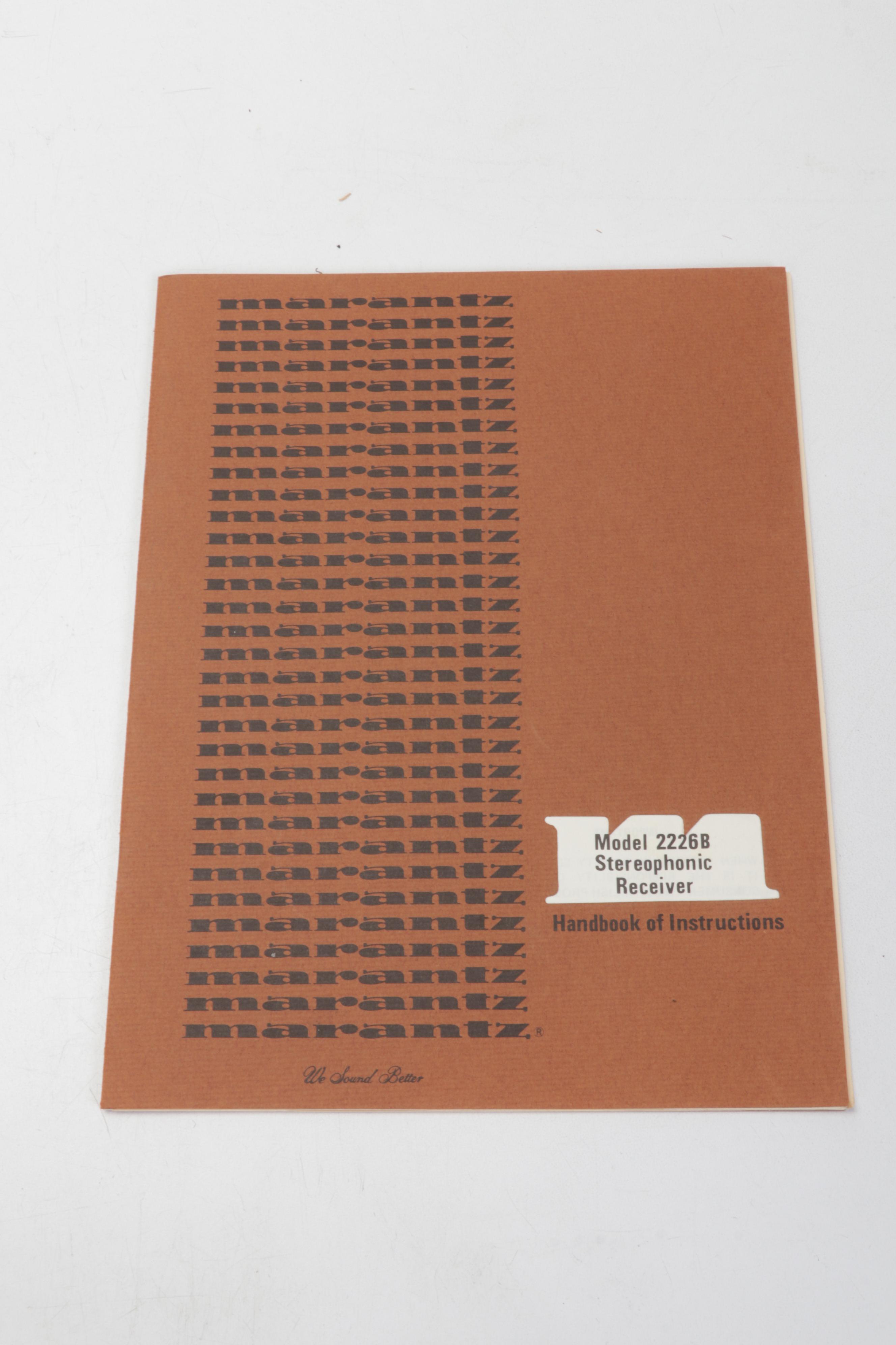 Sony PS-212 Stereo Turntable System and Marantz Stereophonic Receiver