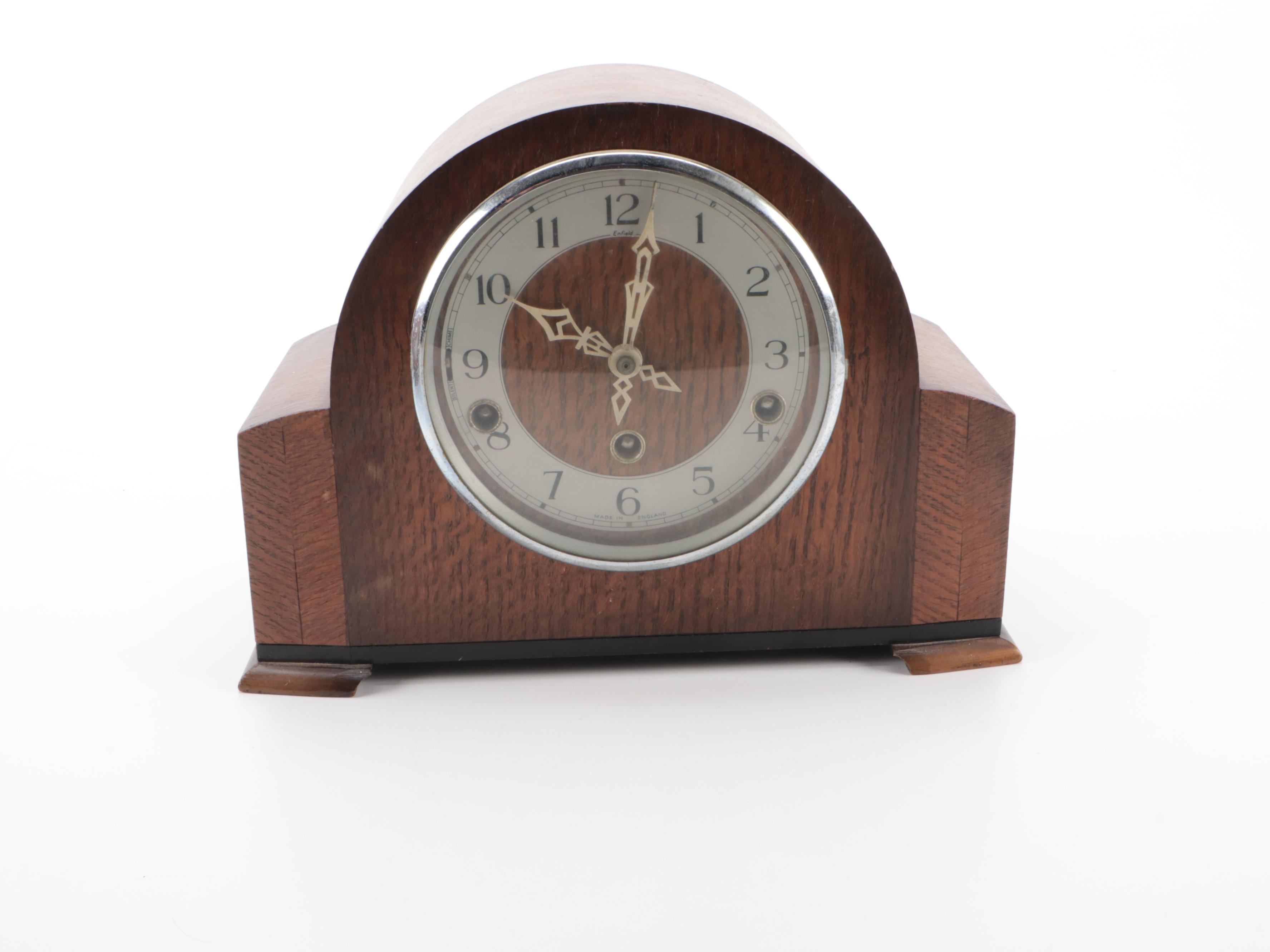 Enfield Clock Co. and Sessions Clock Co. Tambour Clocks, Early 20th Century