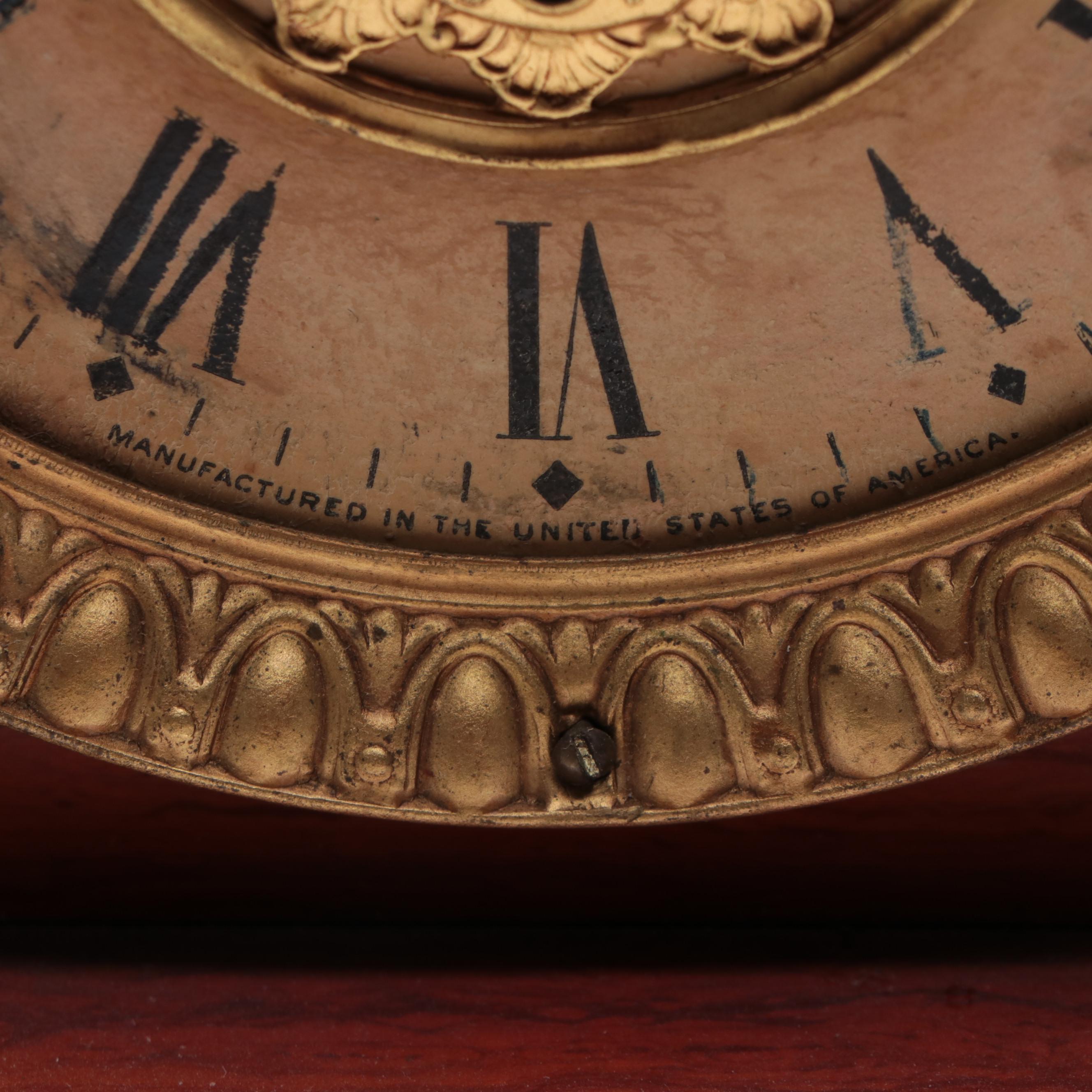 Seth Thomas Lions' Head  Wood Mantel Clock, Late 19th/ Early 20th Century