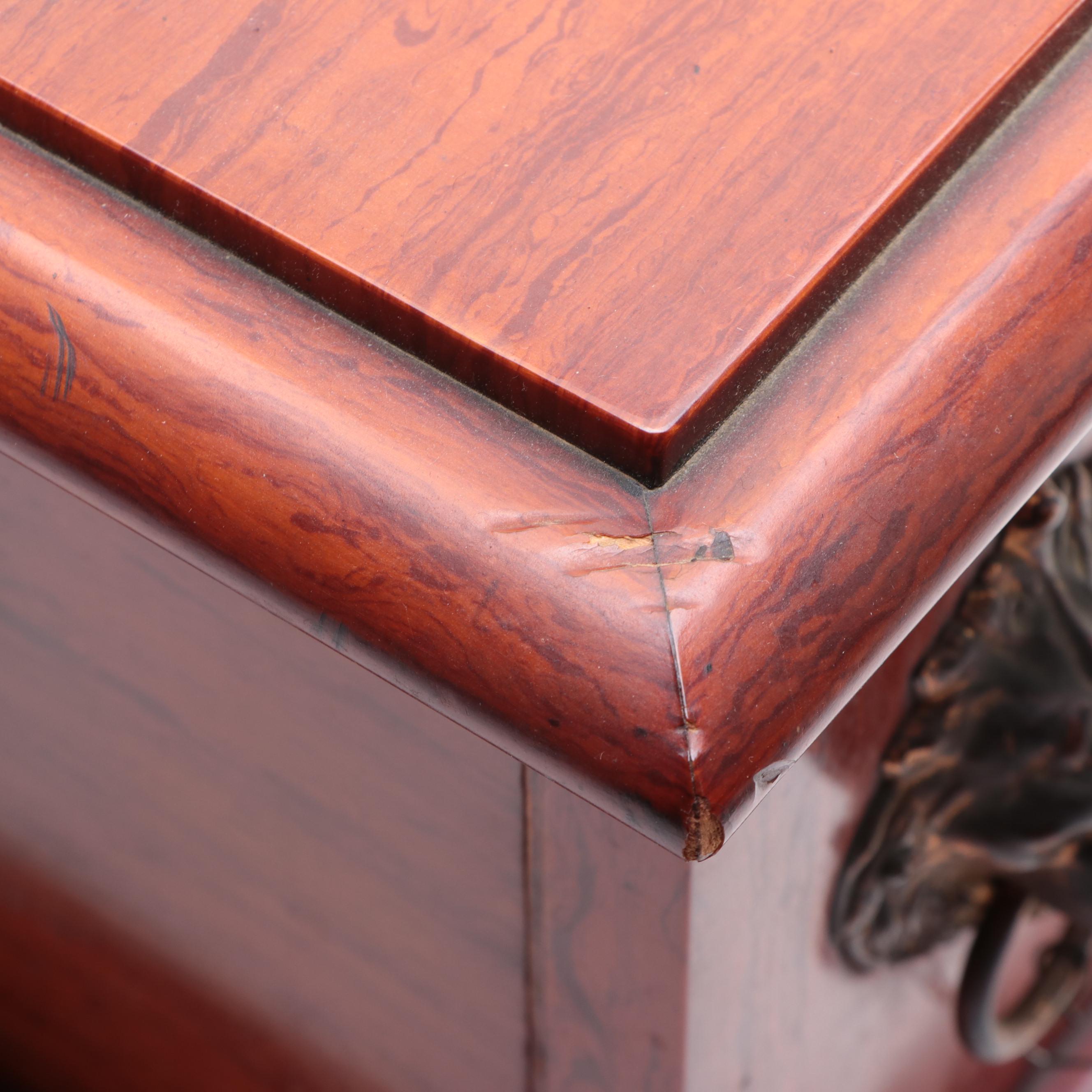 Seth Thomas Lions' Head  Wood Mantel Clock, Late 19th/ Early 20th Century