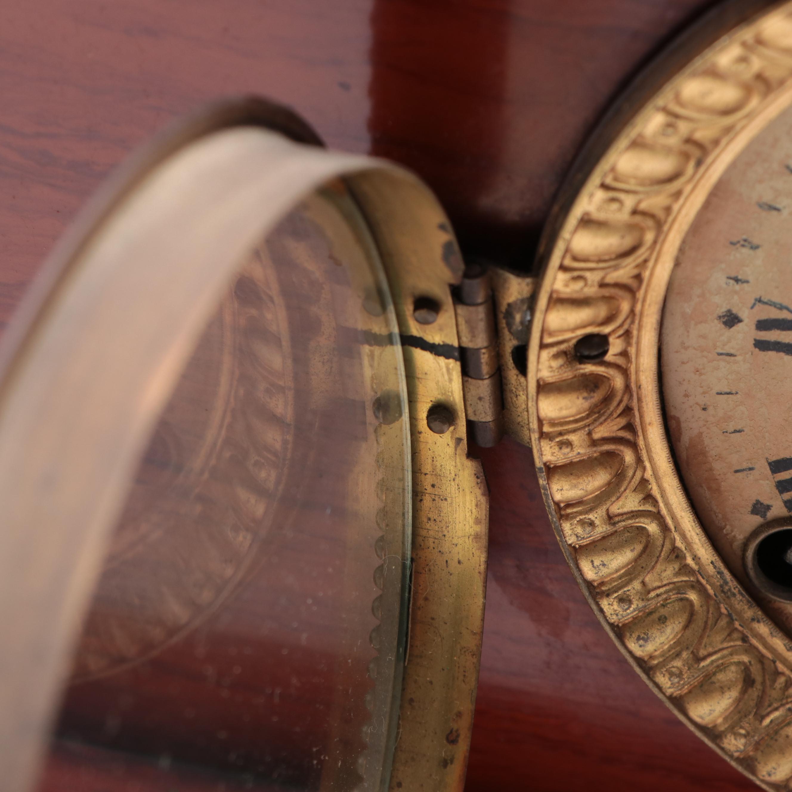 Seth Thomas Lions' Head  Wood Mantel Clock, Late 19th/ Early 20th Century
