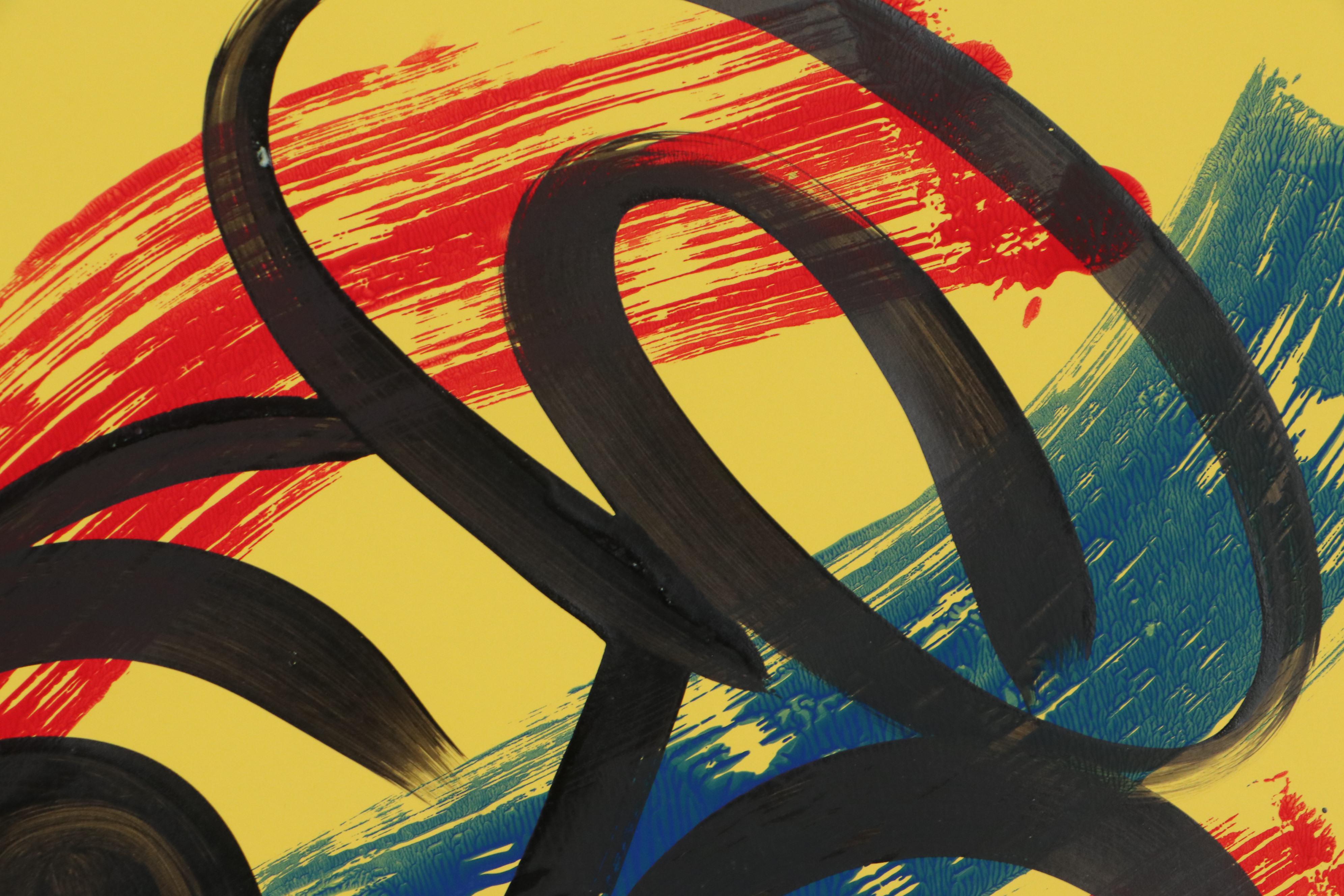 Peter Keil Abstract Portrait Acrylic Painting