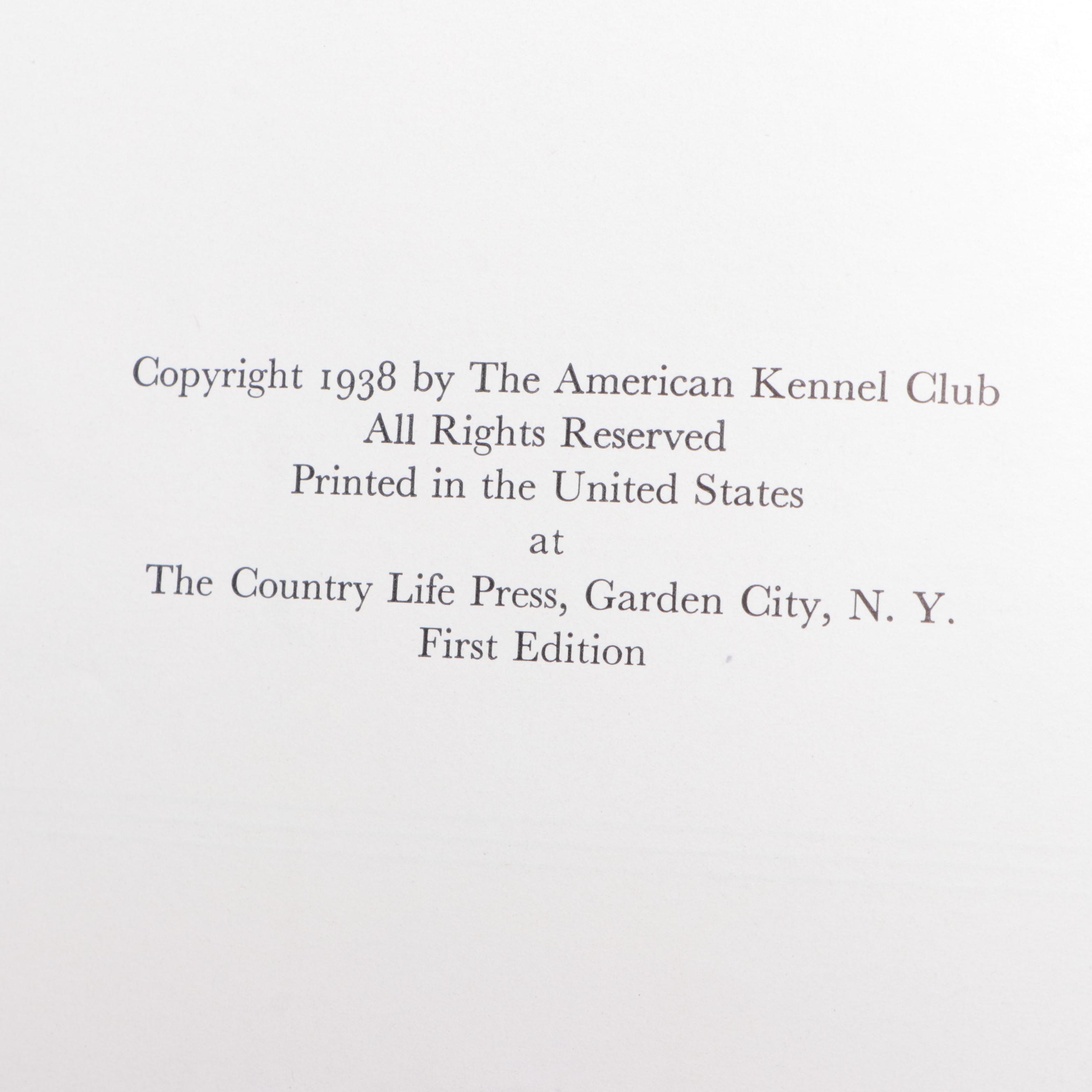 First Edition "The American Kennel Club Blue Book of Dogs" and More Dog Books