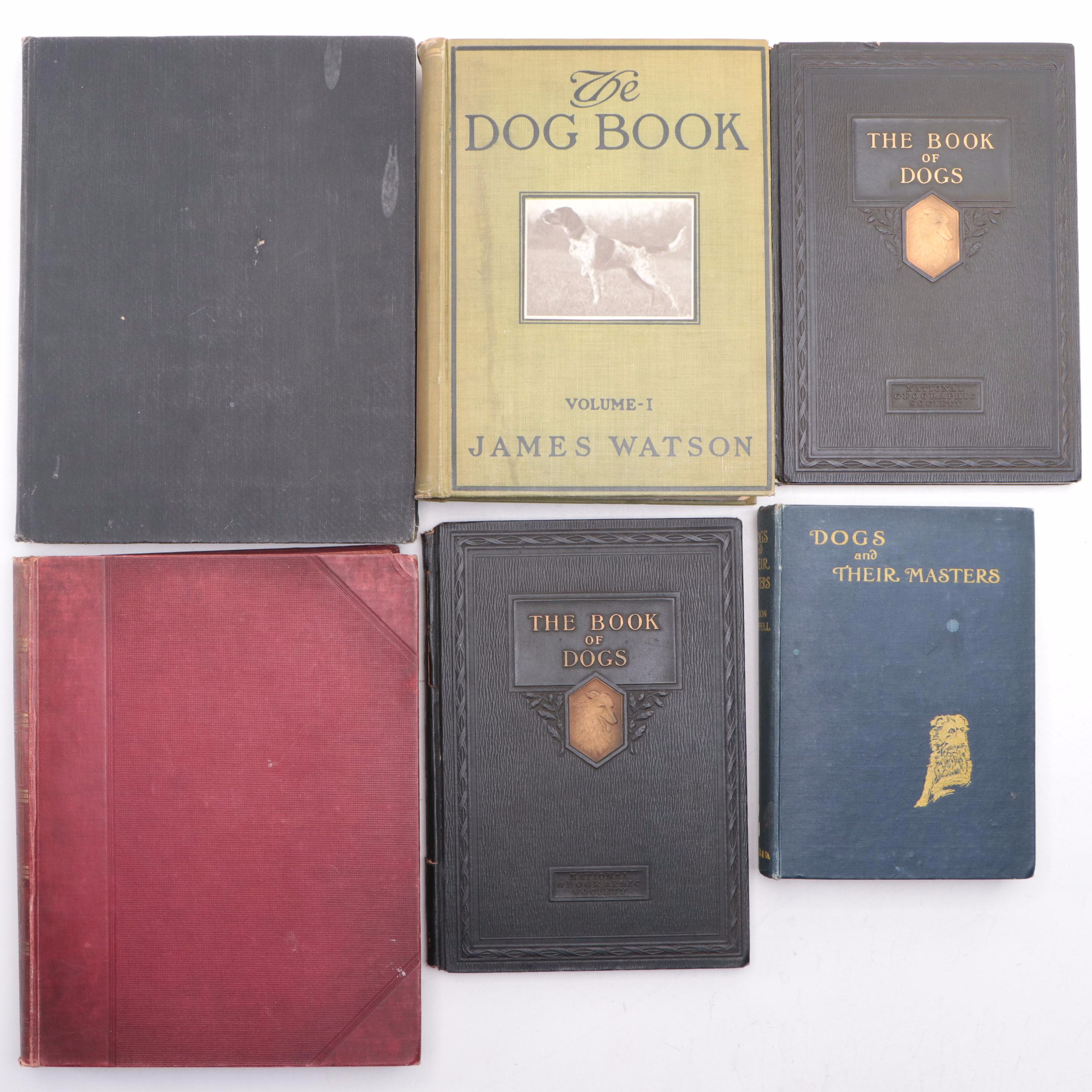 First Edition "The American Kennel Club Blue Book of Dogs" and More Dog Books