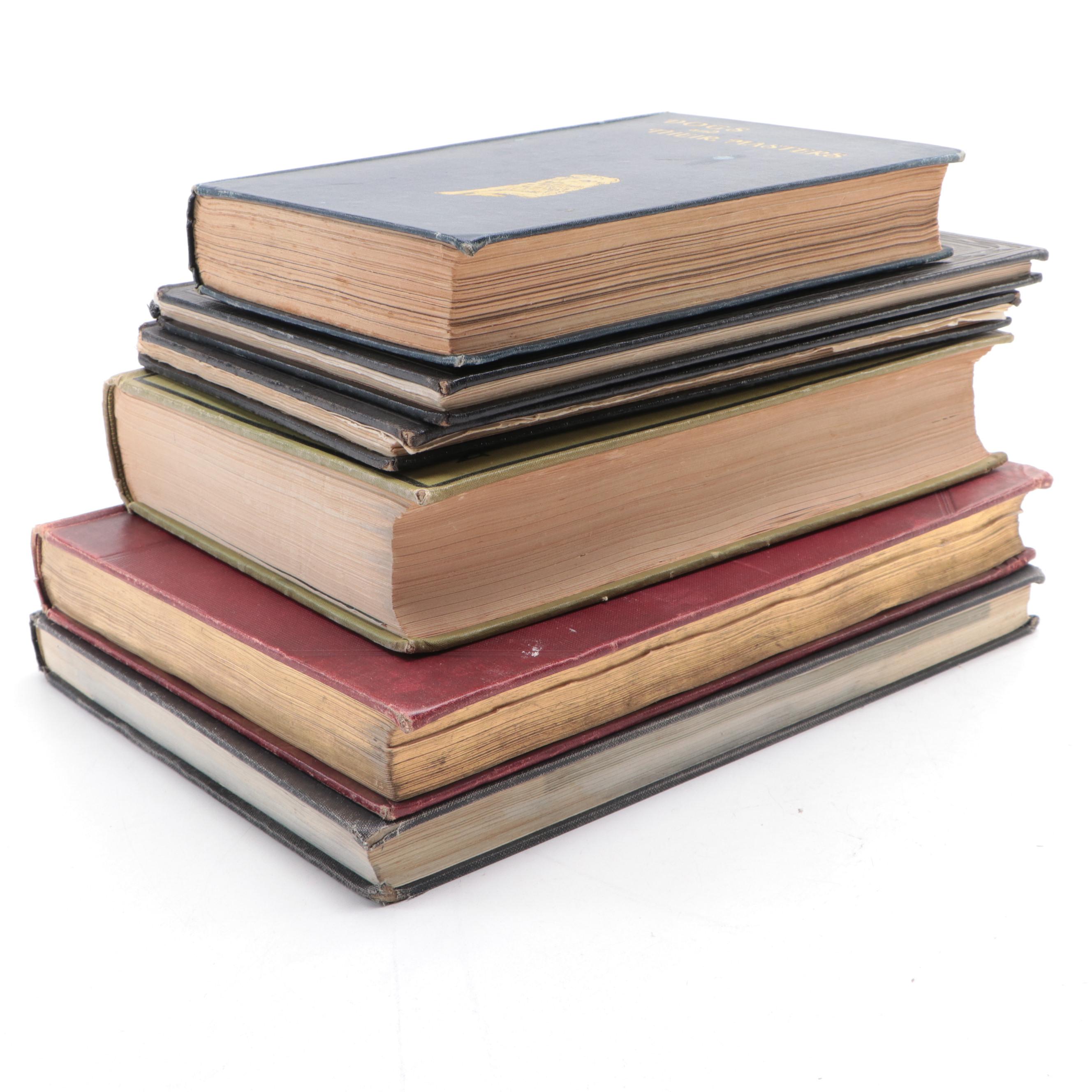 First Edition "The American Kennel Club Blue Book of Dogs" and More Dog Books