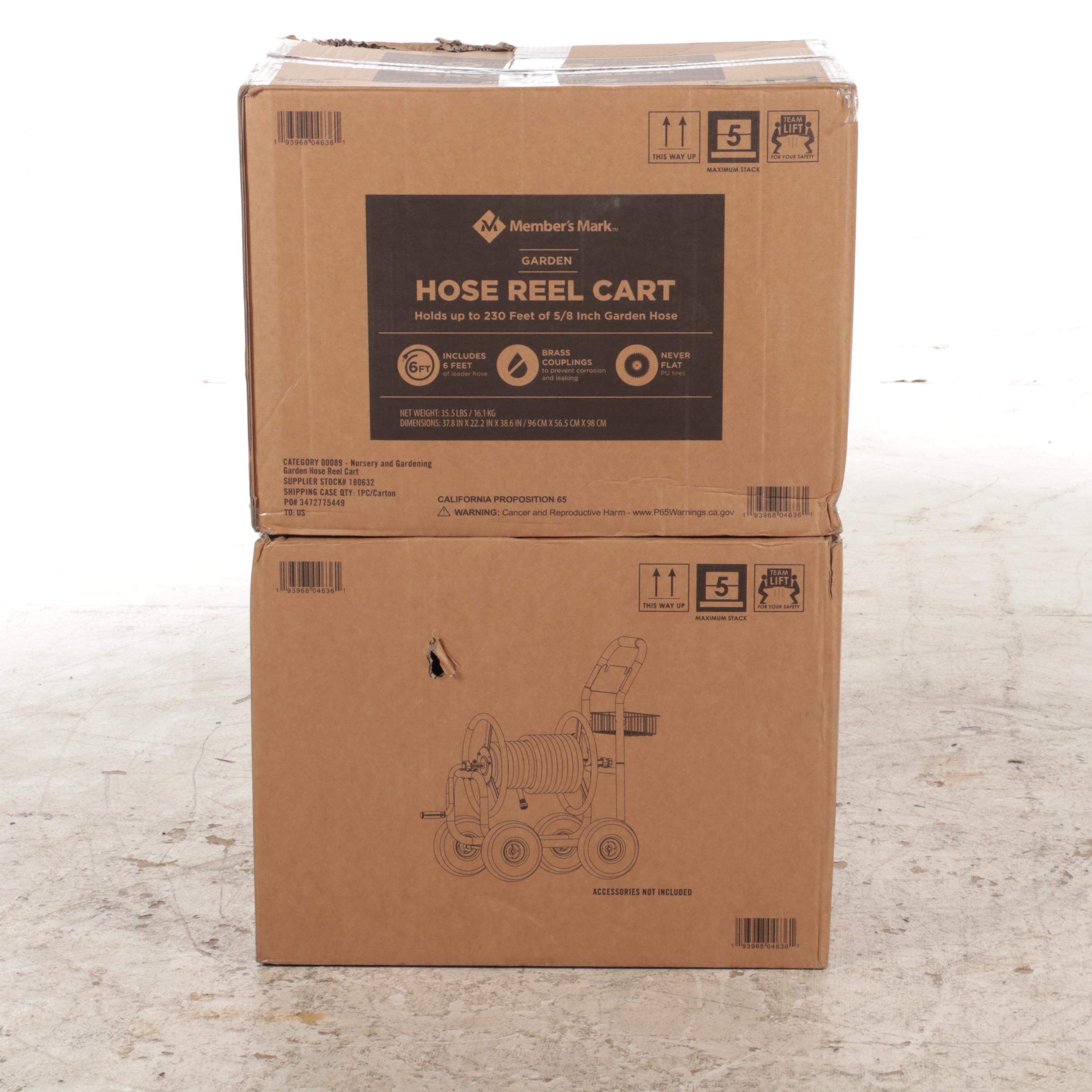 Pair of Member's Mark Hose Reel Carts