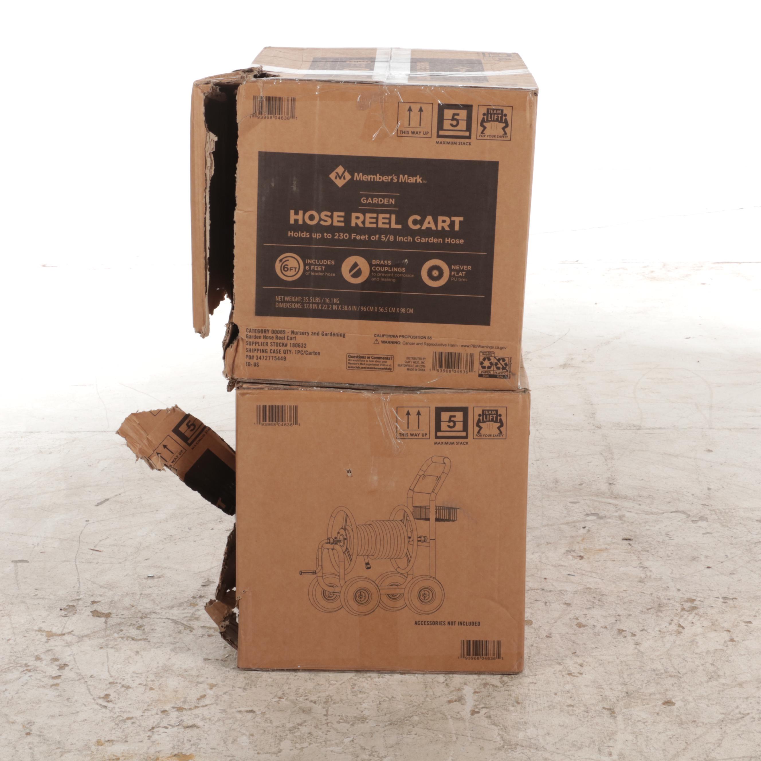 Pair of Member's Mark Hose Reel Carts