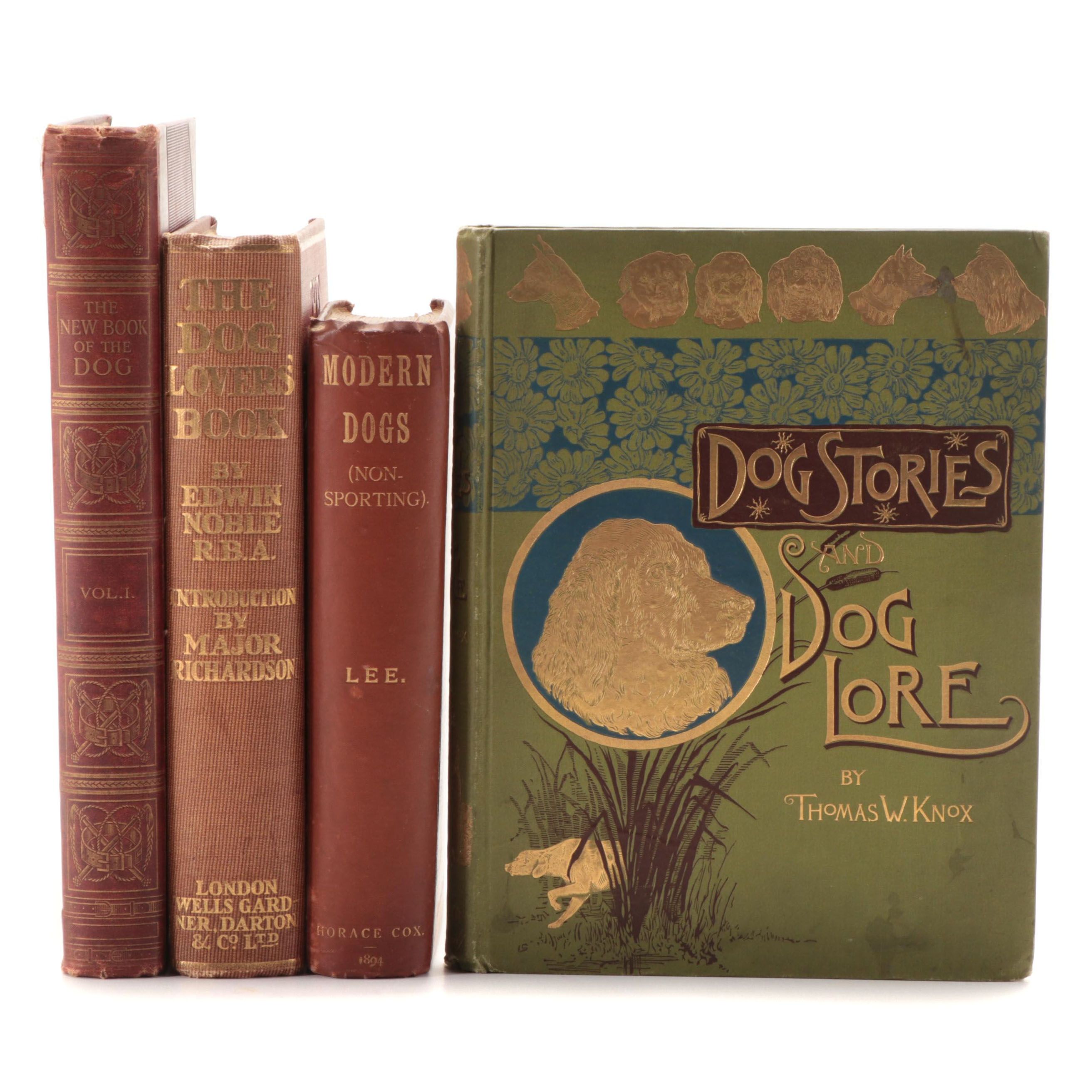 Illustrated "The Dog Lover's Book" by Edwin Noble and More Dog Books