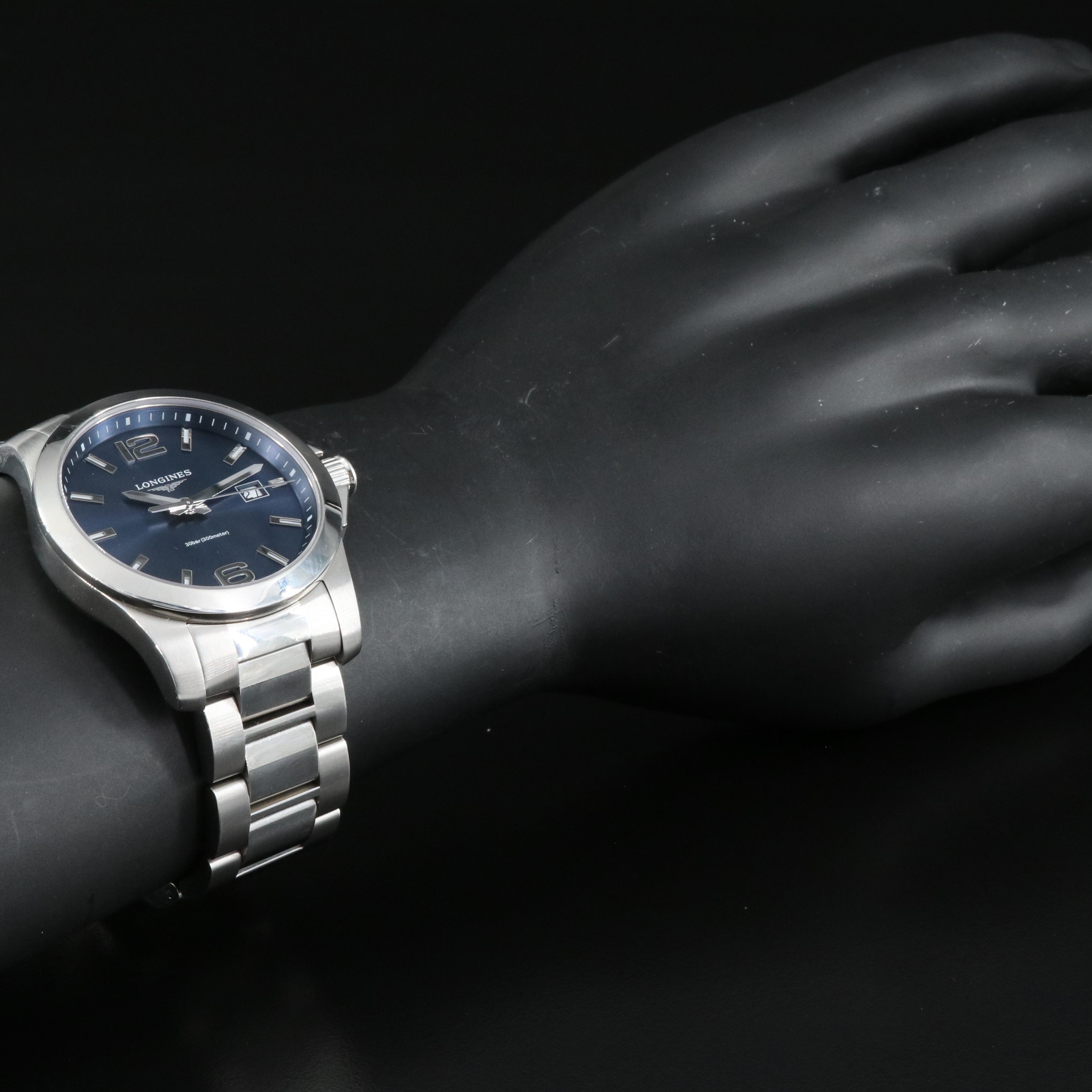 Longines Conquest Stainless Steel with Date Watch