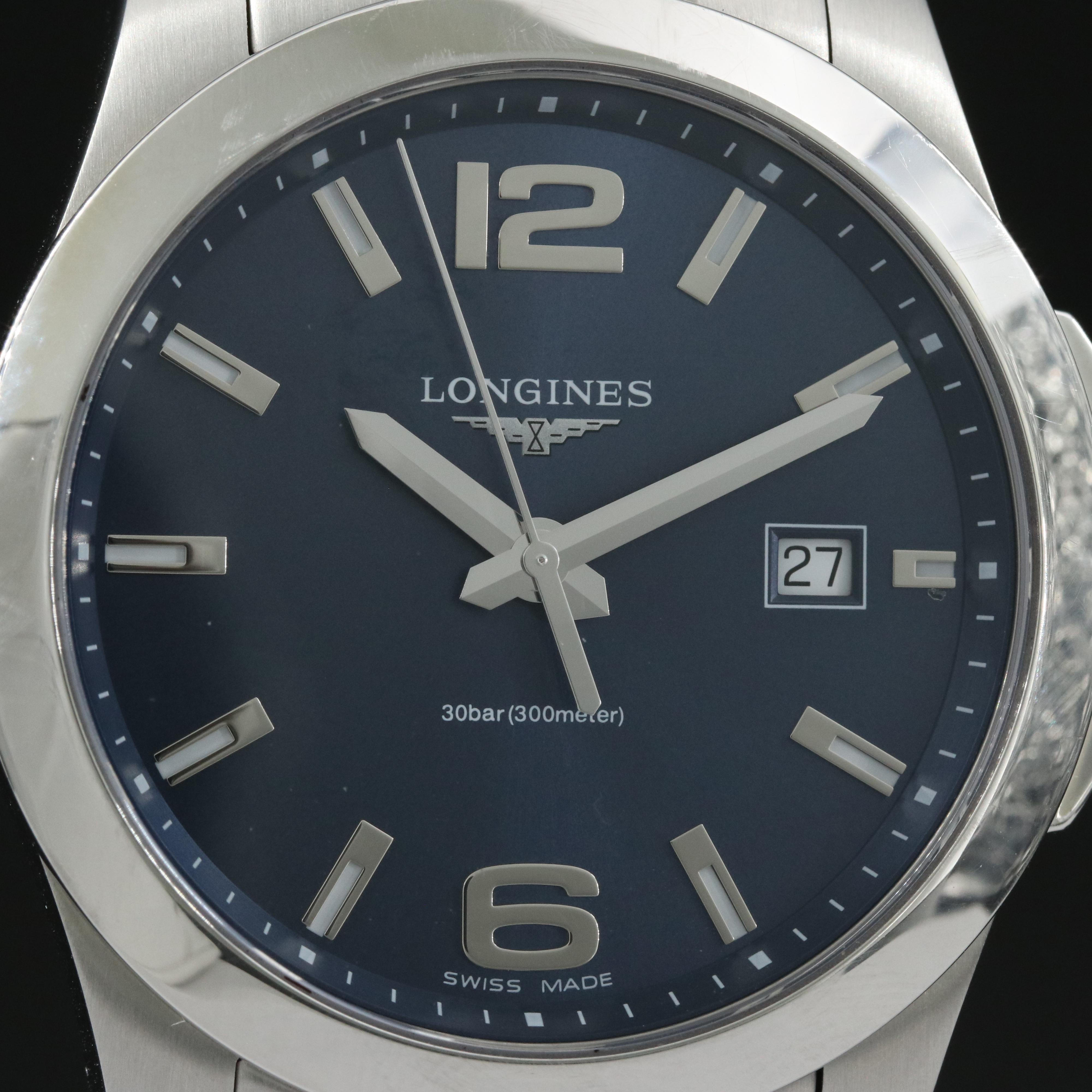 Longines Conquest Stainless Steel with Date Watch