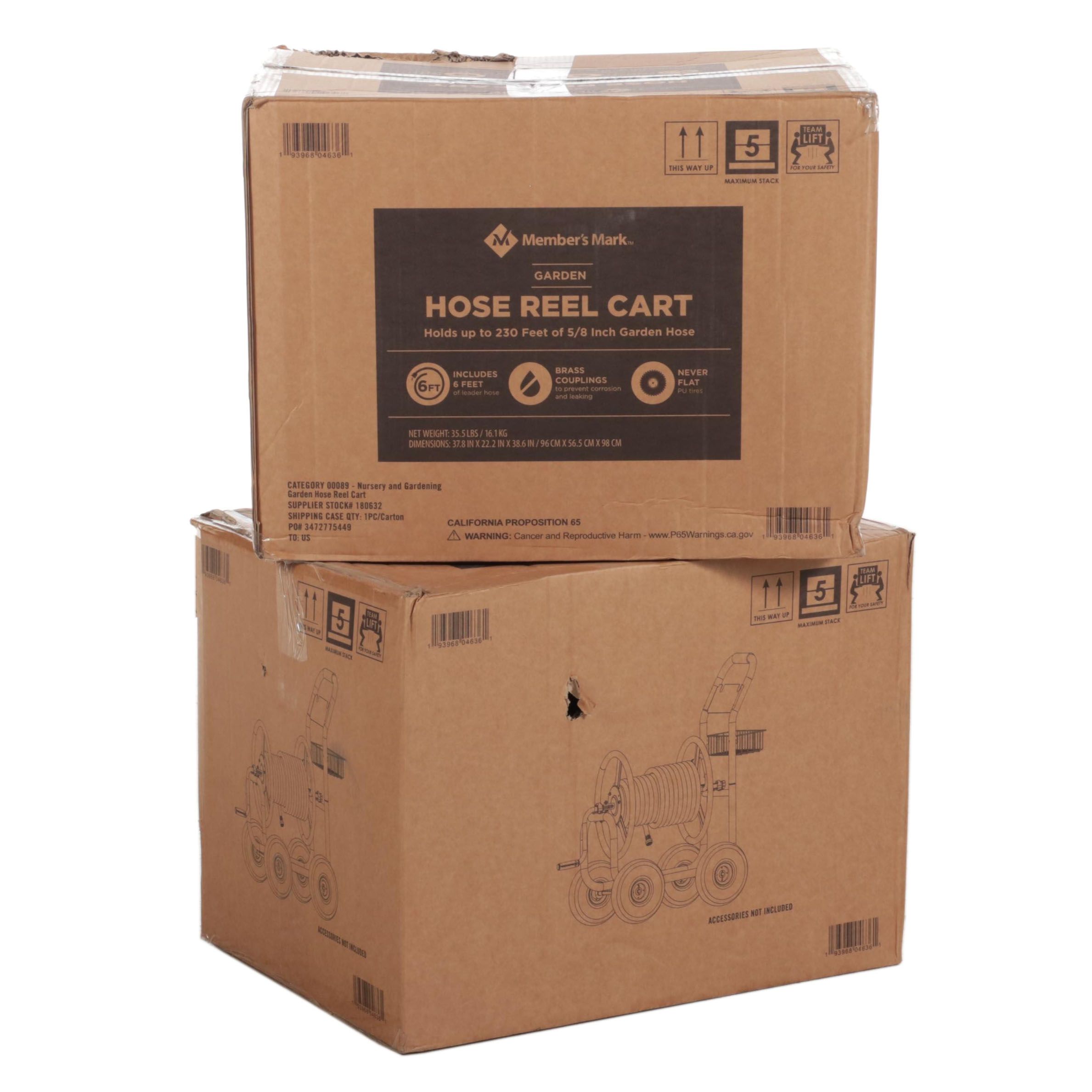 Pair of Member's Mark Hose Reel Carts