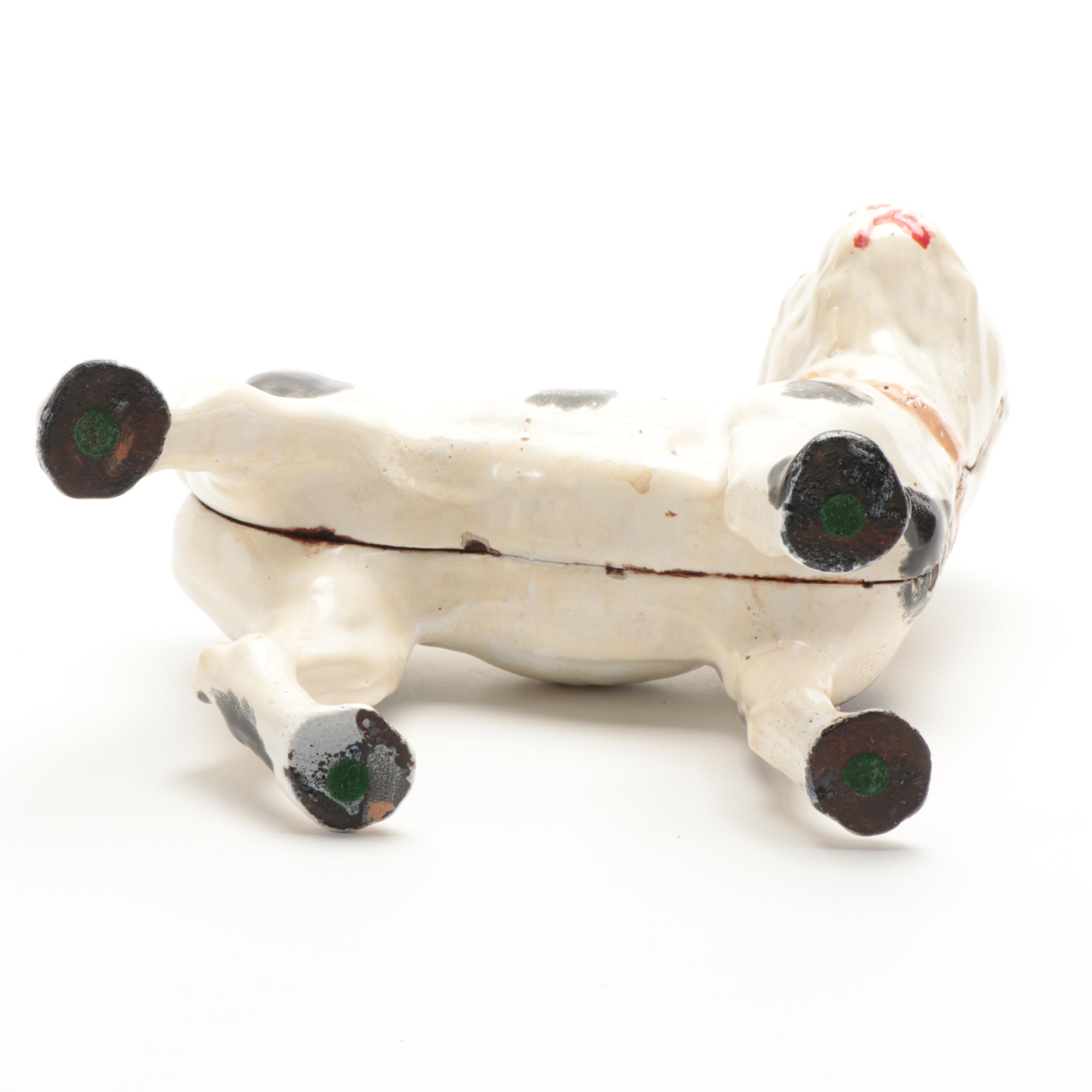 Hubley Style Cast Iron Bull Terrier Doorstop