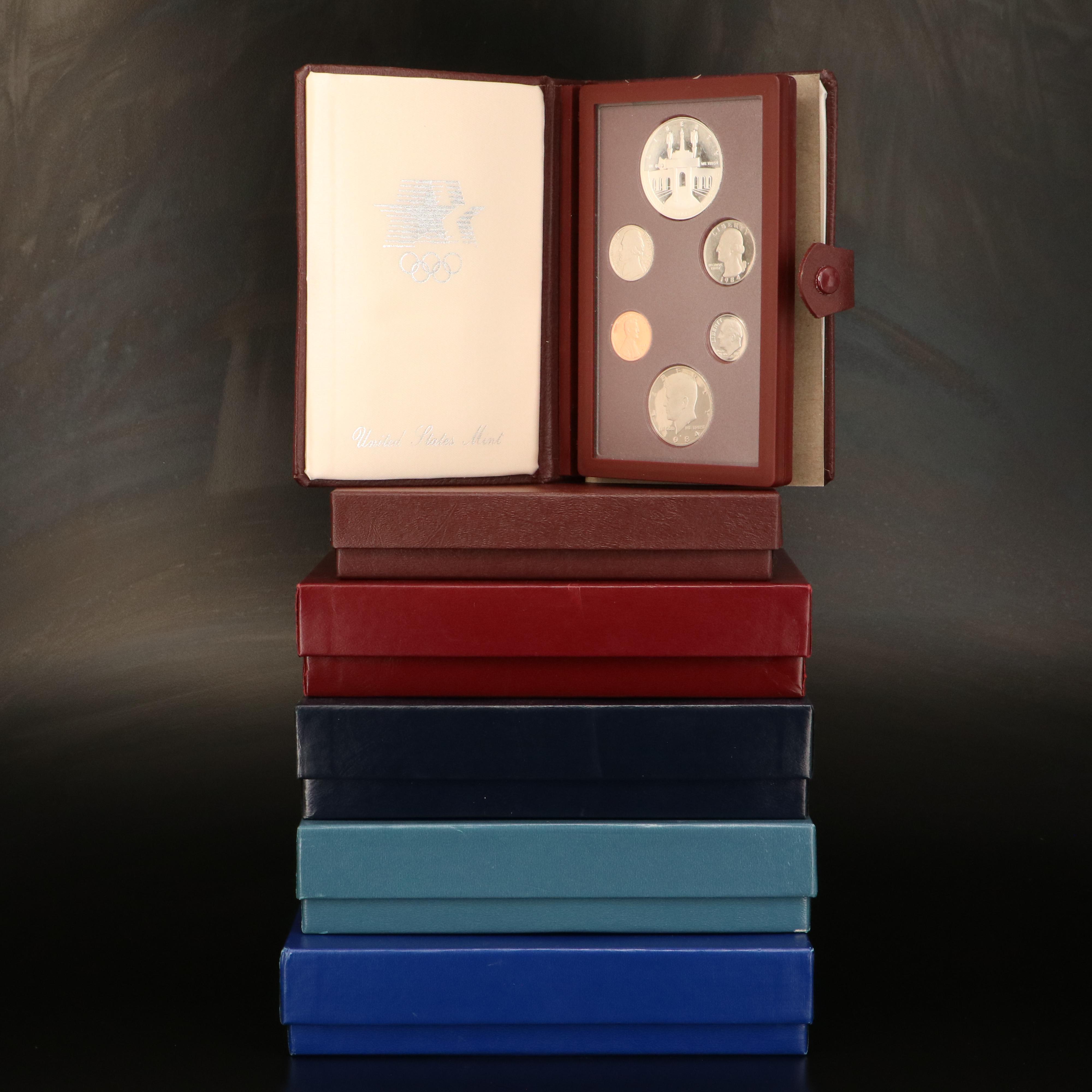 Group of Five United States Mint Prestige Proof Sets