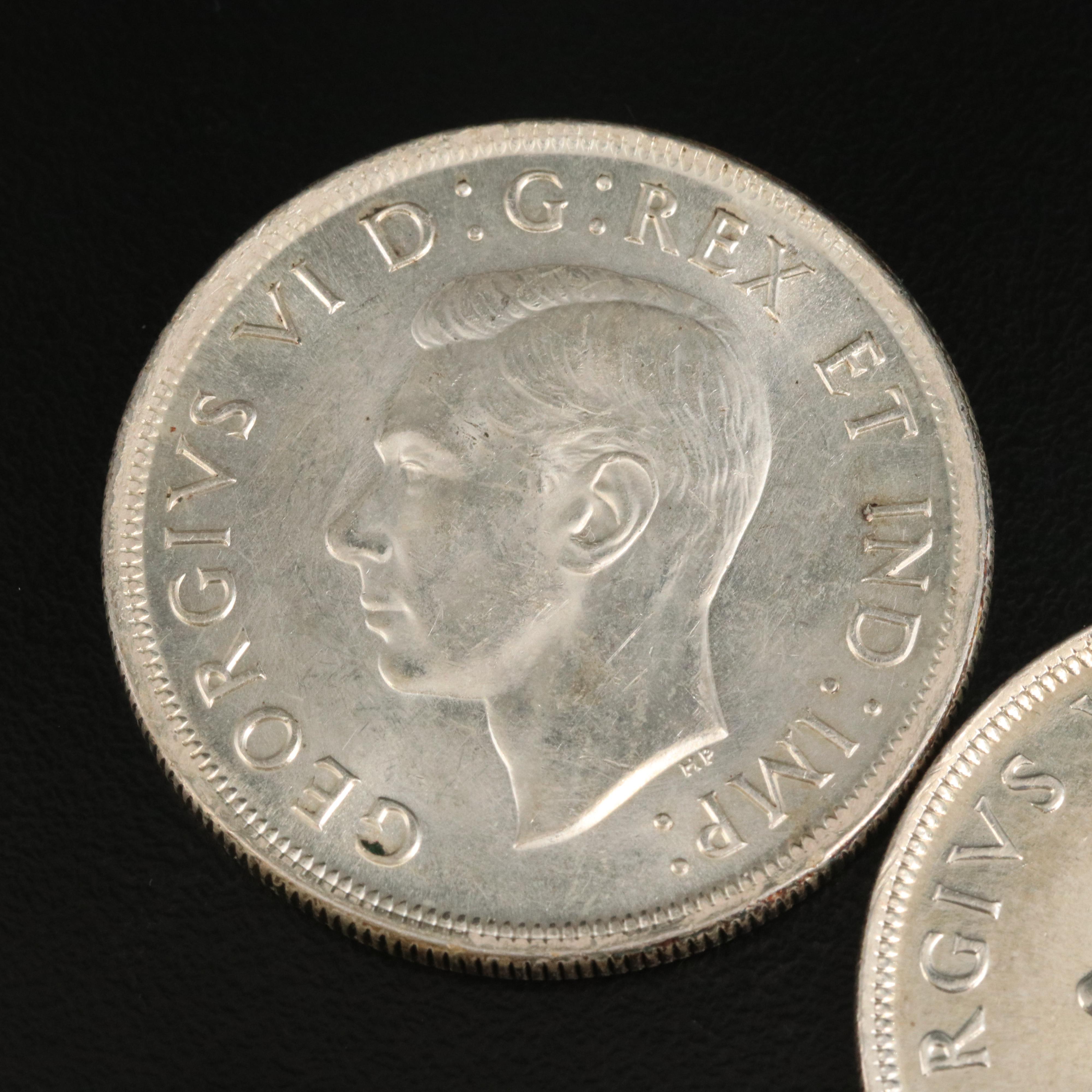 Canada 1939 and 1949 BU Dollars