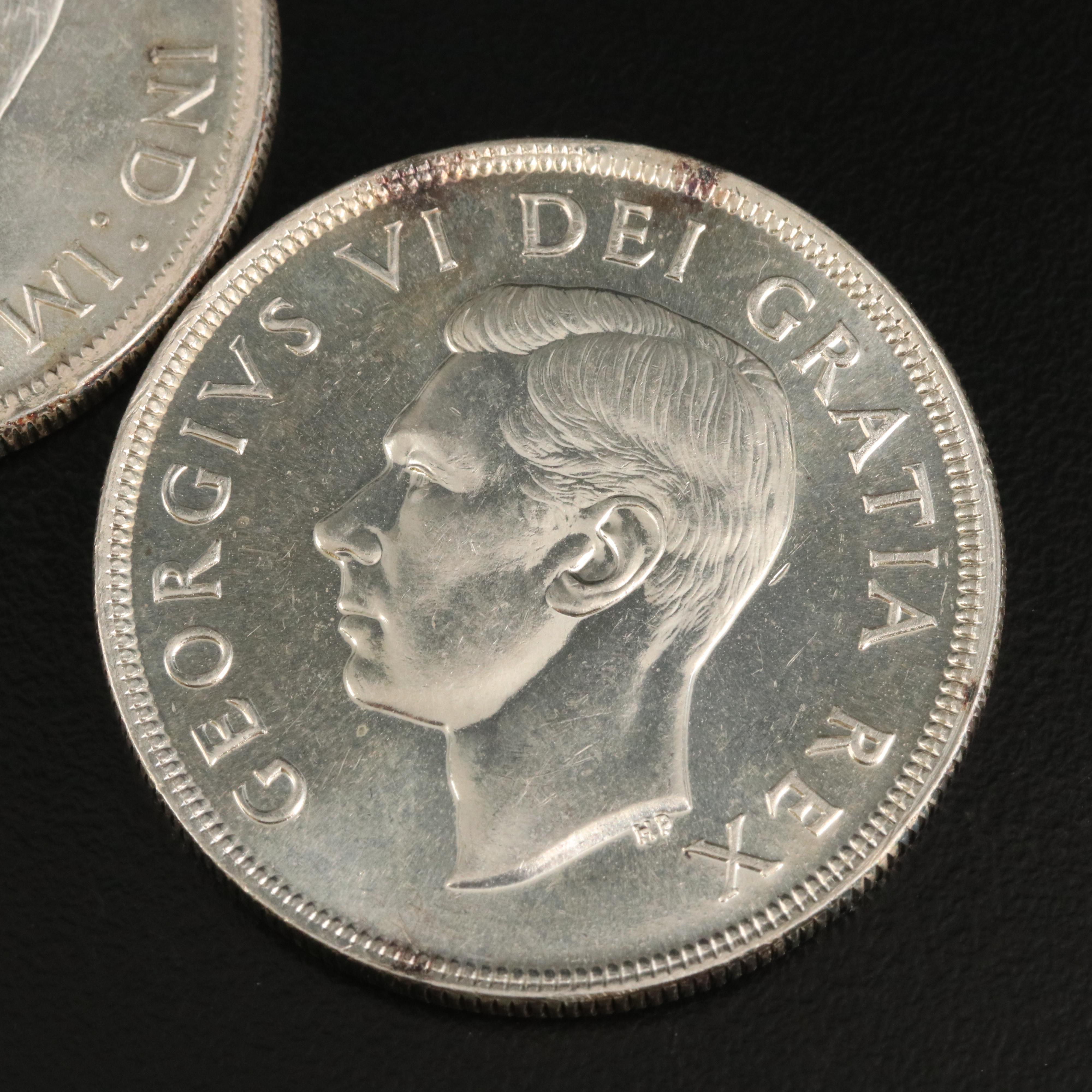 Canada 1939 and 1949 BU Dollars