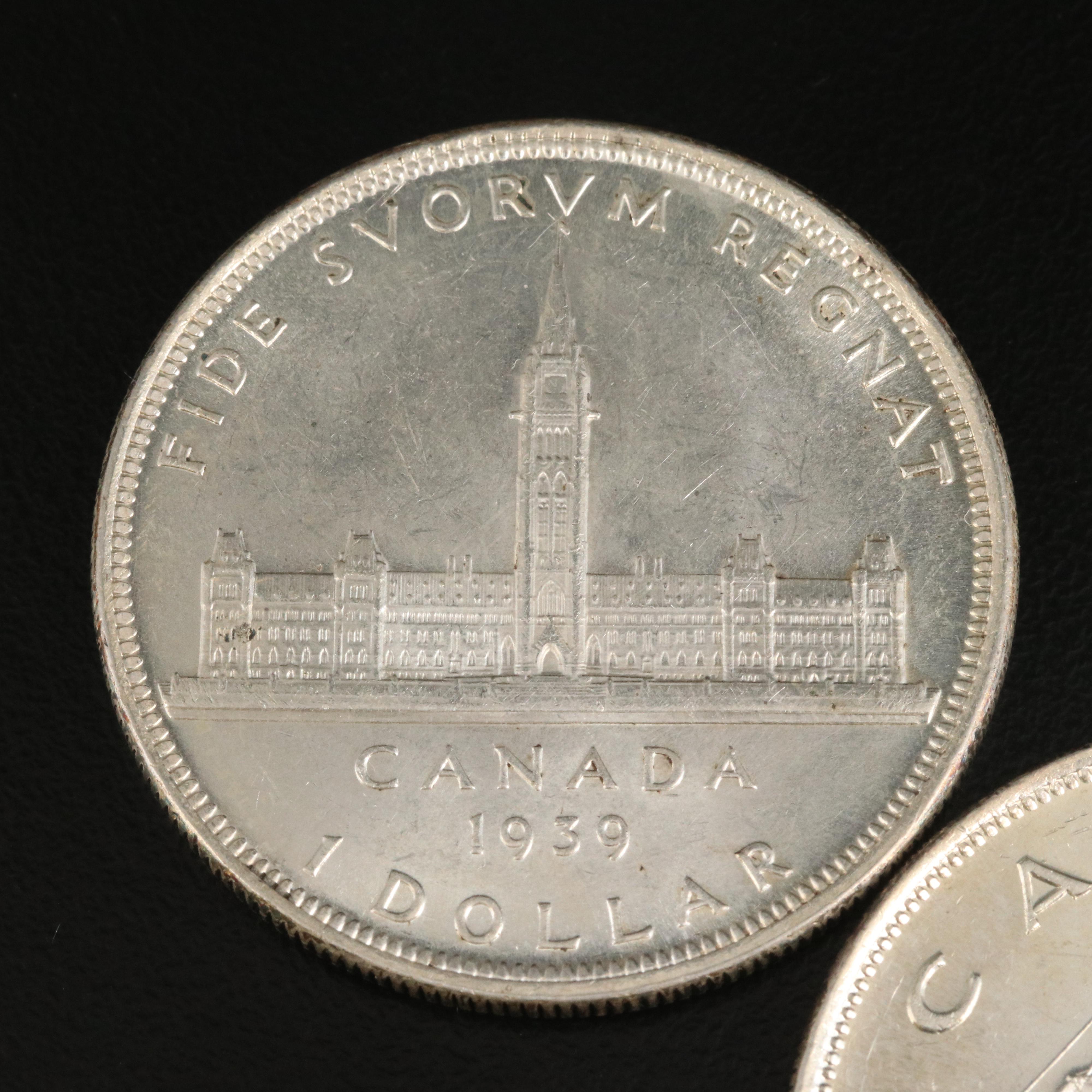 Canada 1939 and 1949 BU Dollars