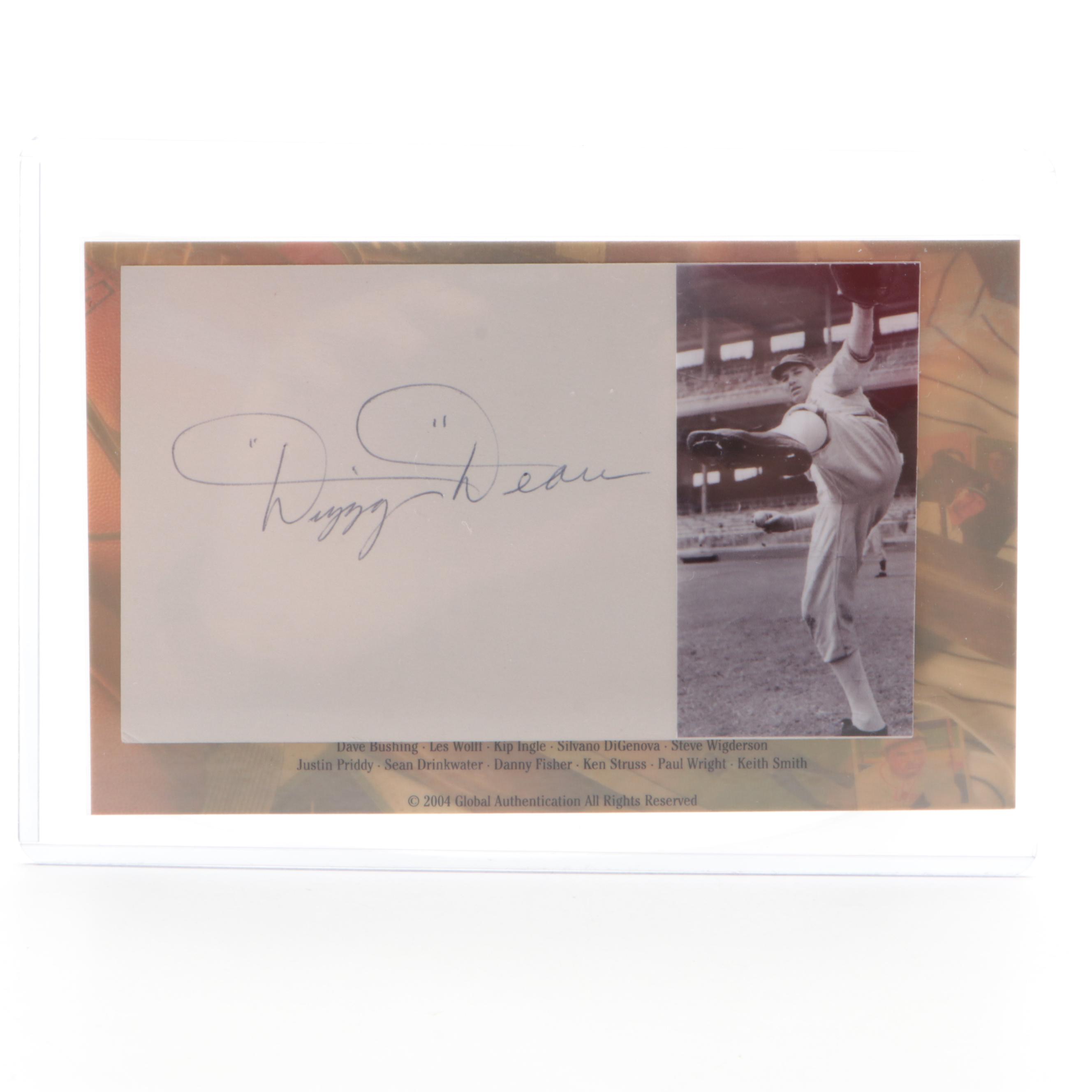 Signed Baseball Cards and Photos with Dizzy Dean, Conigliaro, Nuxhall and More
