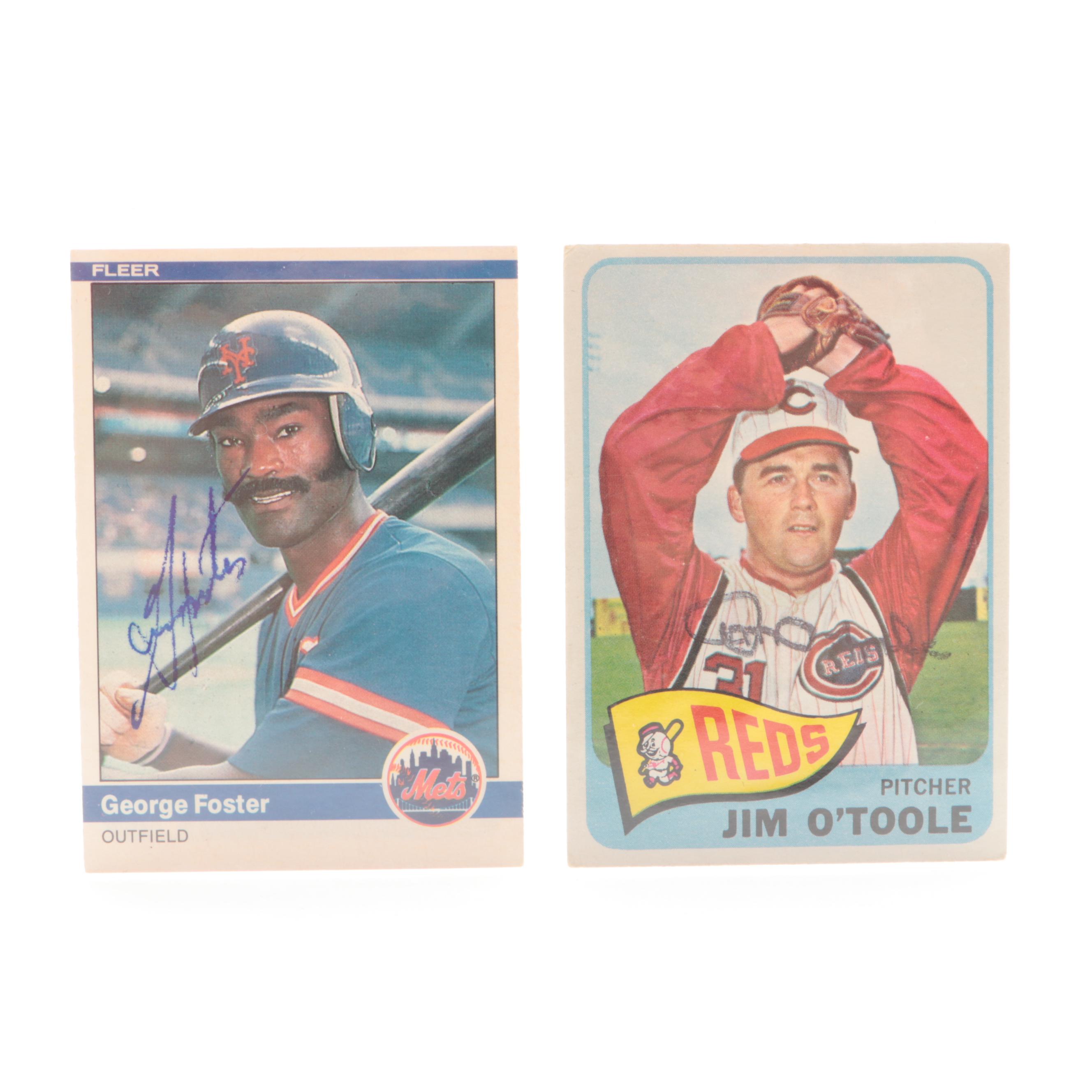 Signed Baseball Cards and Photos with Dizzy Dean, Conigliaro, Nuxhall and More