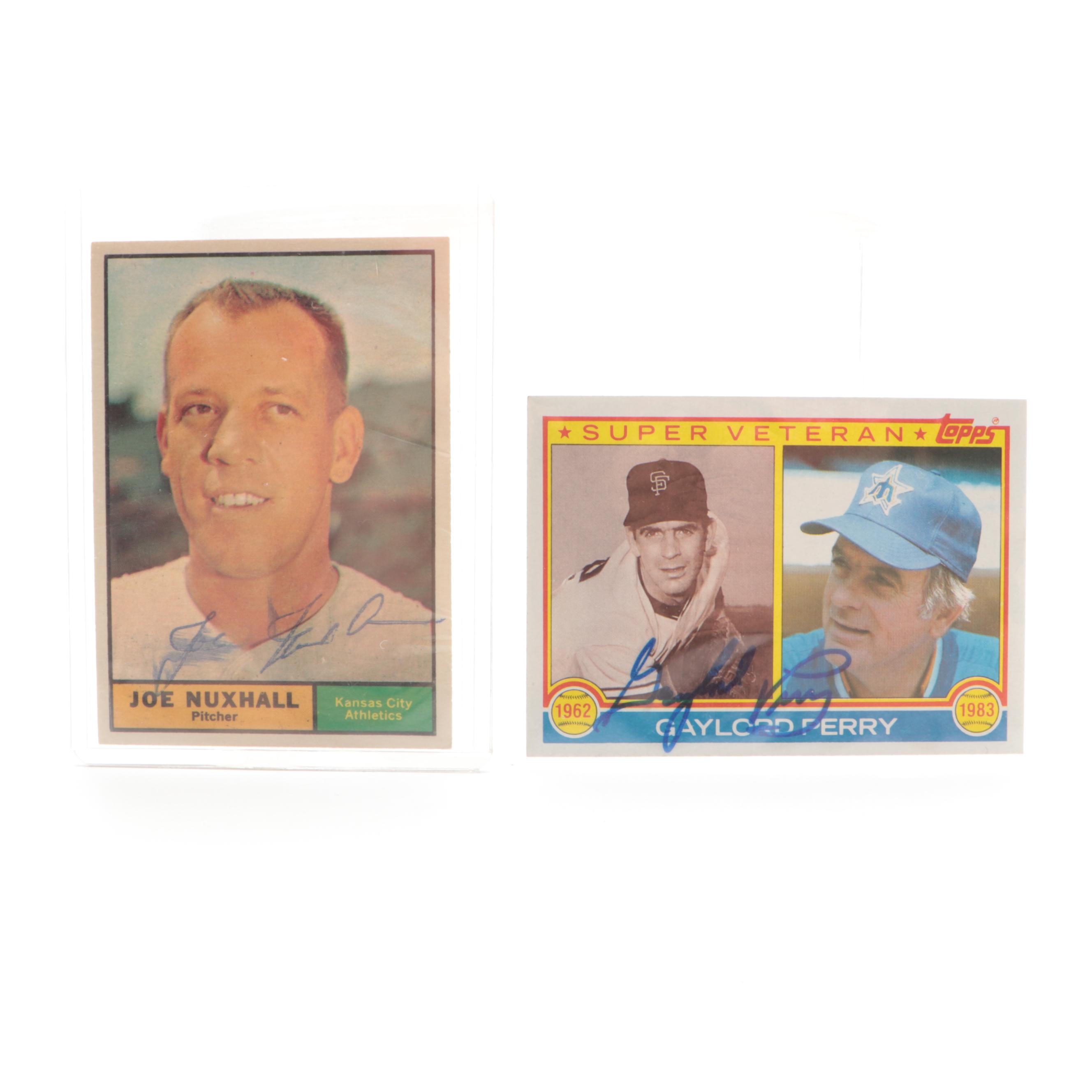 Signed Baseball Cards and Photos with Dizzy Dean, Conigliaro, Nuxhall and More