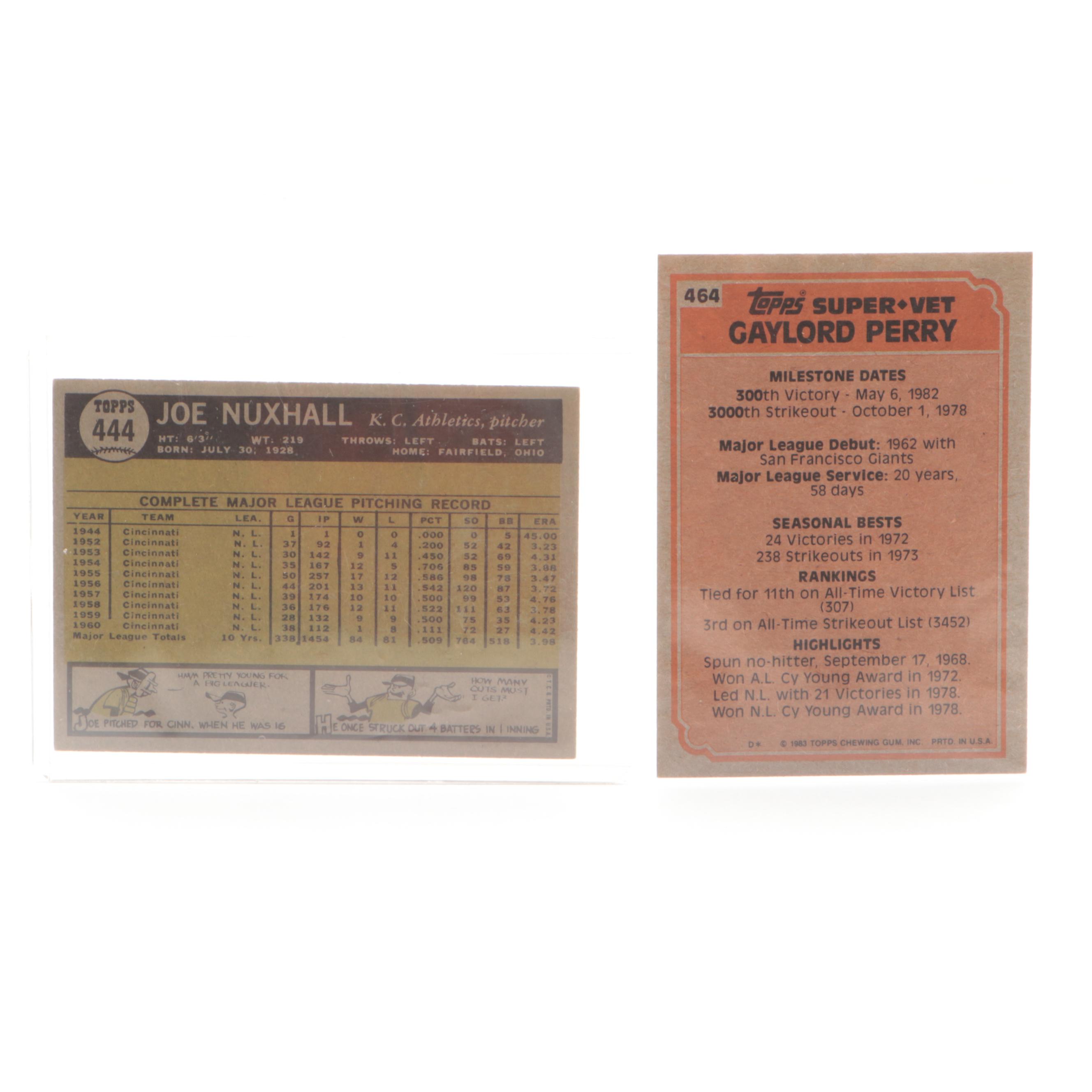 Signed Baseball Cards and Photos with Dizzy Dean, Conigliaro, Nuxhall and More