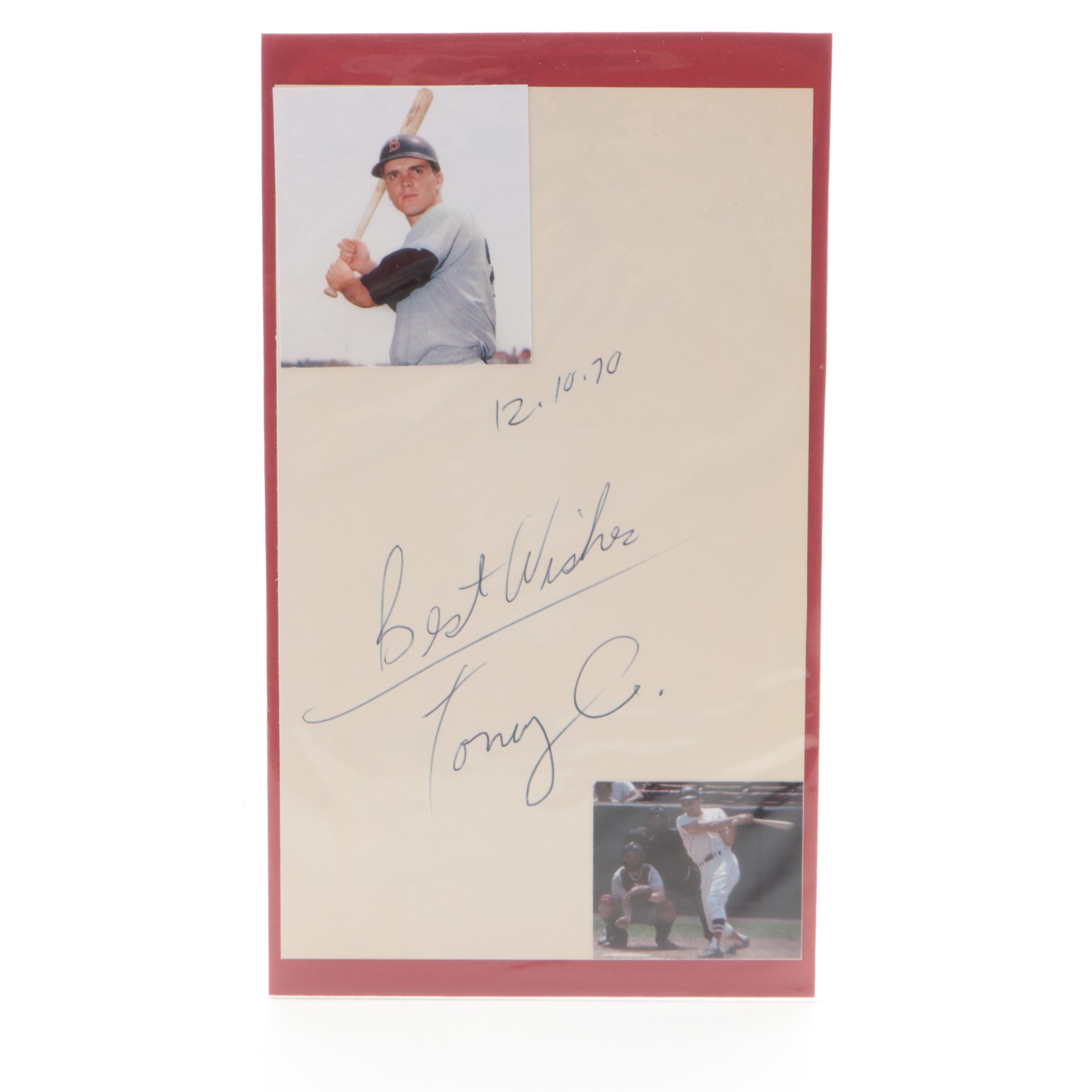 Signed Baseball Cards and Photos with Dizzy Dean, Conigliaro, Nuxhall and More