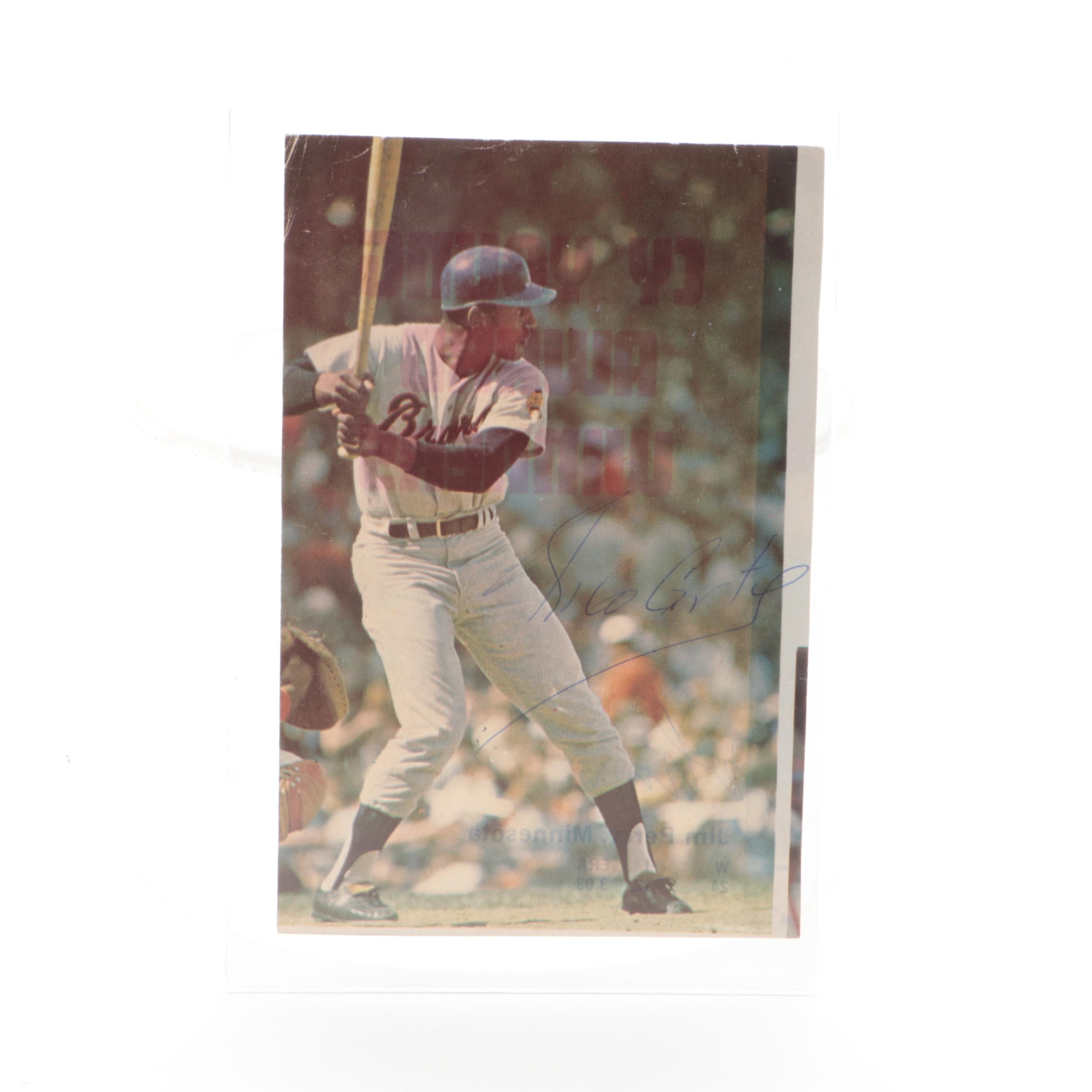 Signed Baseball Cards and Photos with Dizzy Dean, Conigliaro, Nuxhall and More