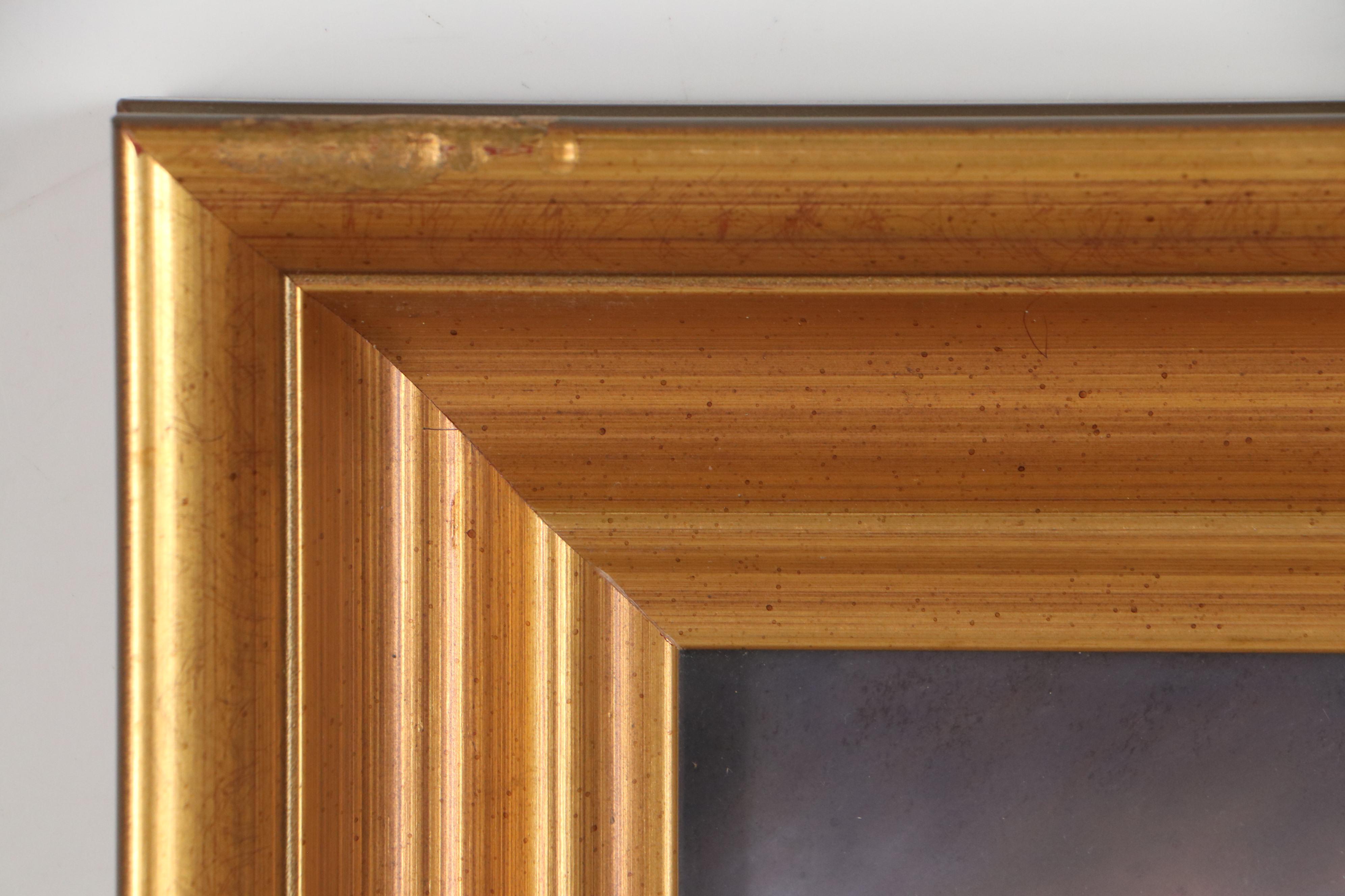 Jane Bloodgood-Abrams Lake Landscape Pastel Drawing "Morning on the Creek," 1998