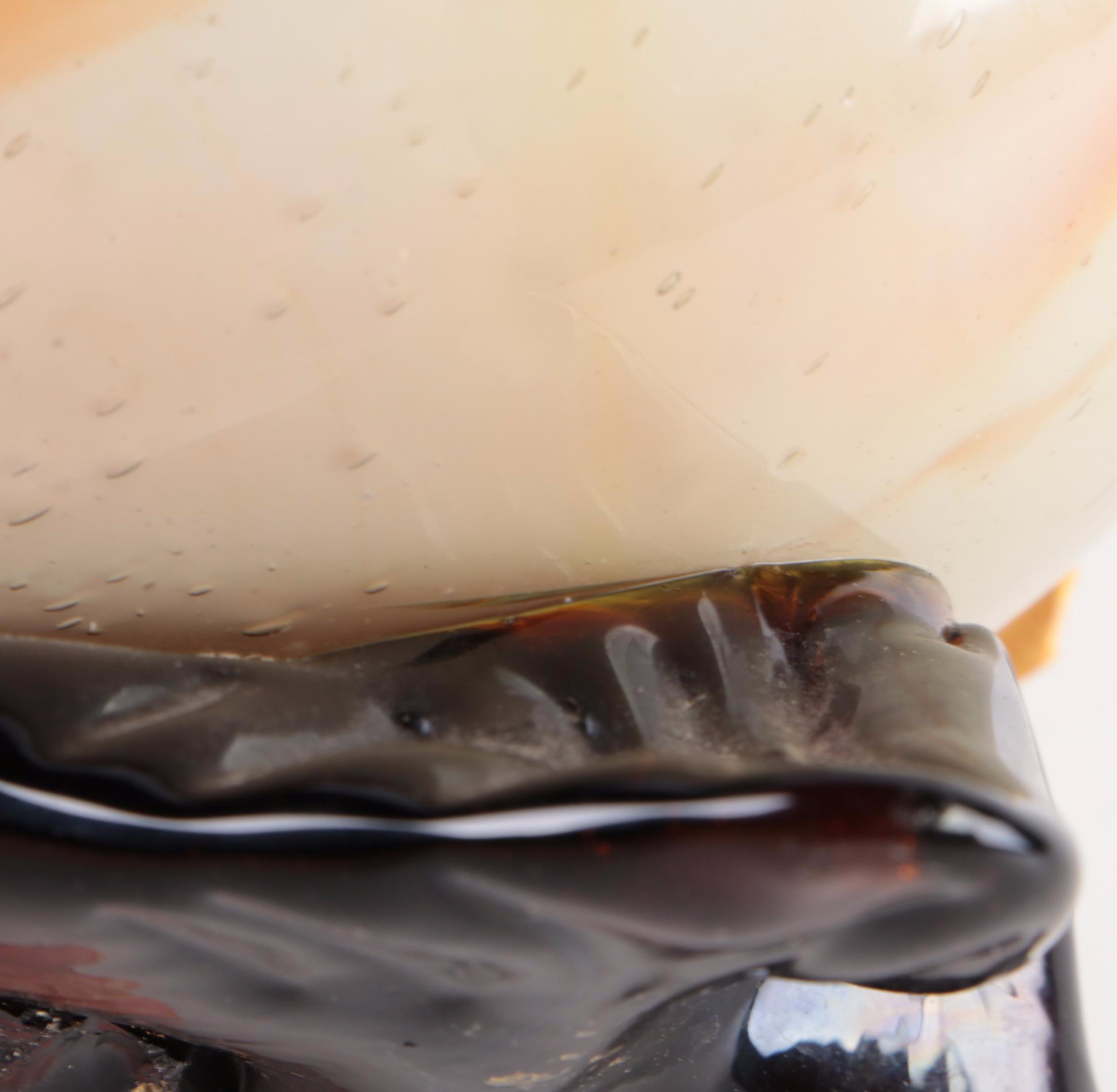 Murano Style Sommerso Art Glass Bird Figurine and Mexican Art Glass Owl Figurine