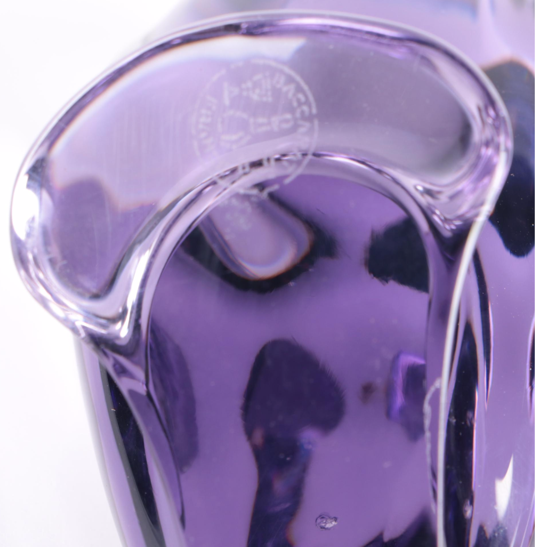 Thomas Bastide for Baccarat "Bear Cub" Crystal Figurine with Parrot Figurine