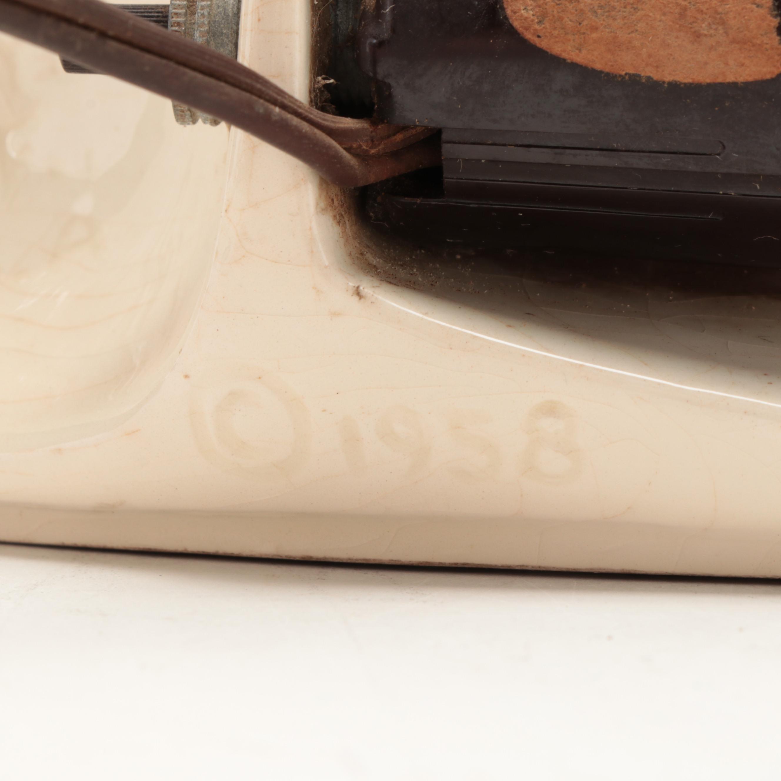 Lane & Co. California Pottery Afghan Hound TV Lamp, 1950s