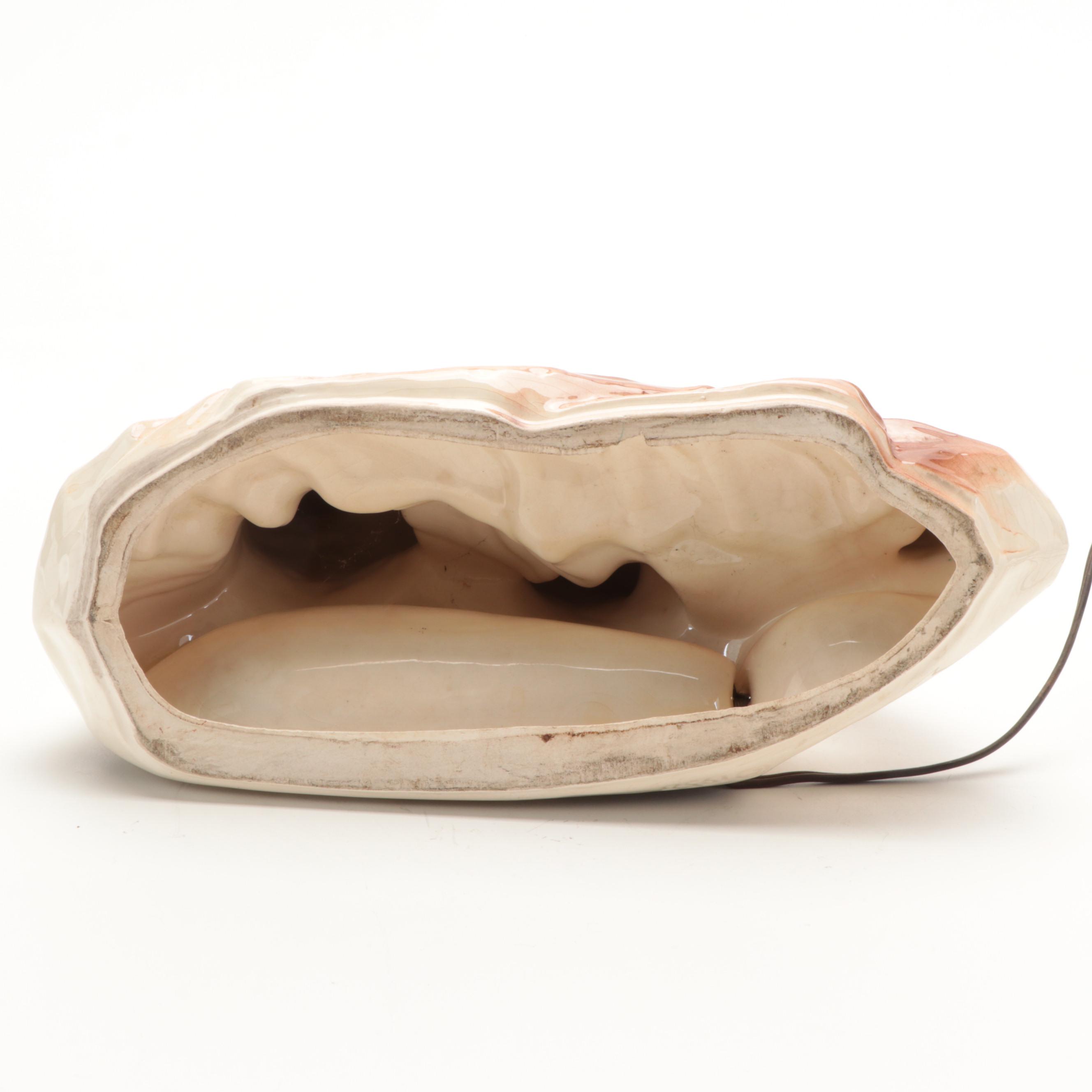 Lane & Co. California Pottery Afghan Hound TV Lamp, 1950s