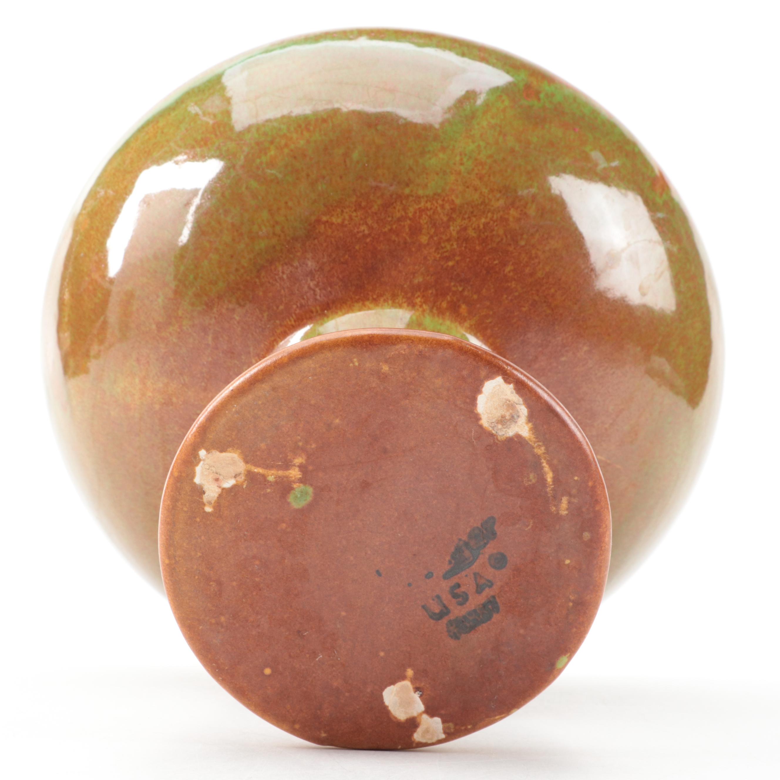 Royal Haeger Pottery Candle Holders and Vase, Mid to Late 20th Century