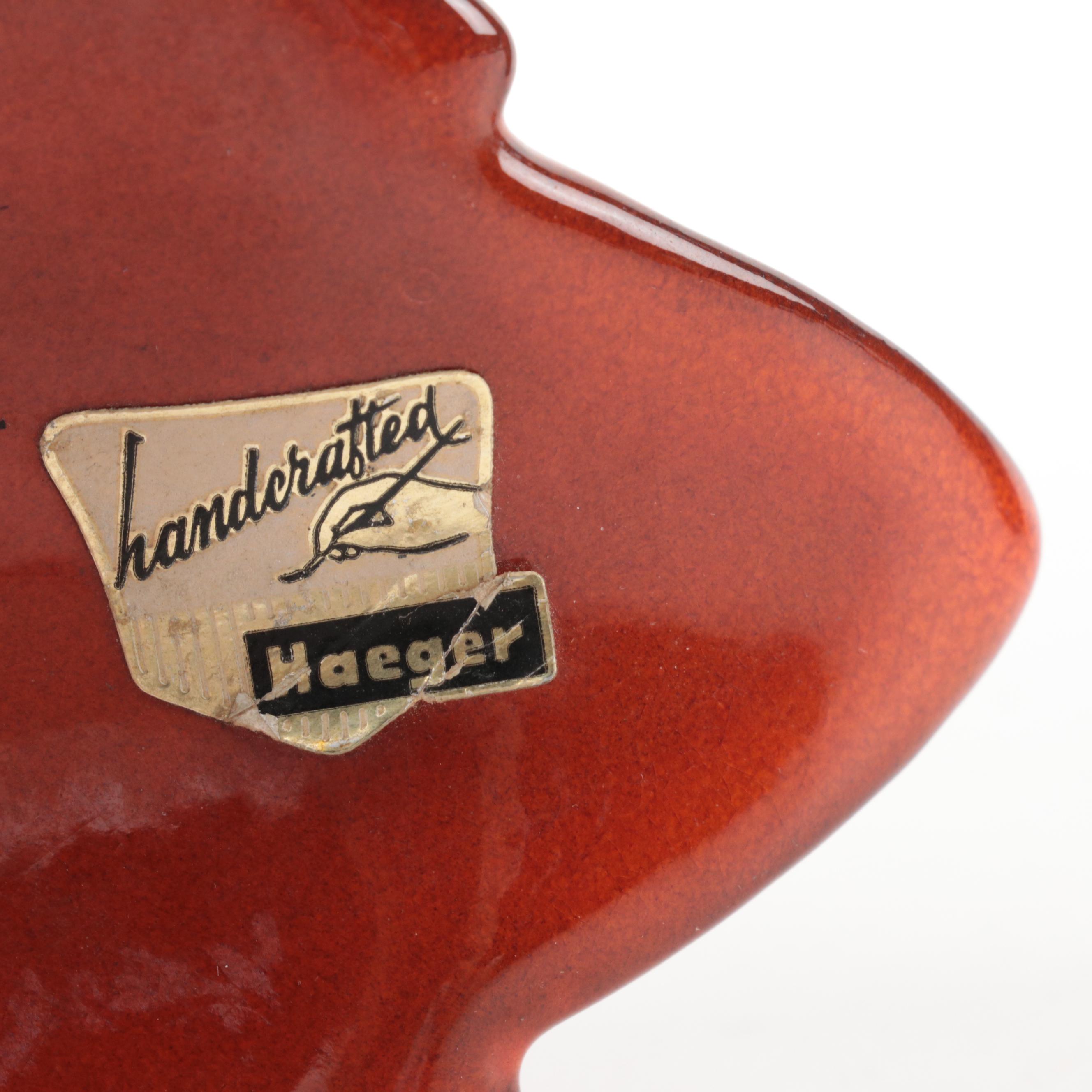 Royal Haeger Pottery Candle Holders and Vase, Mid to Late 20th Century