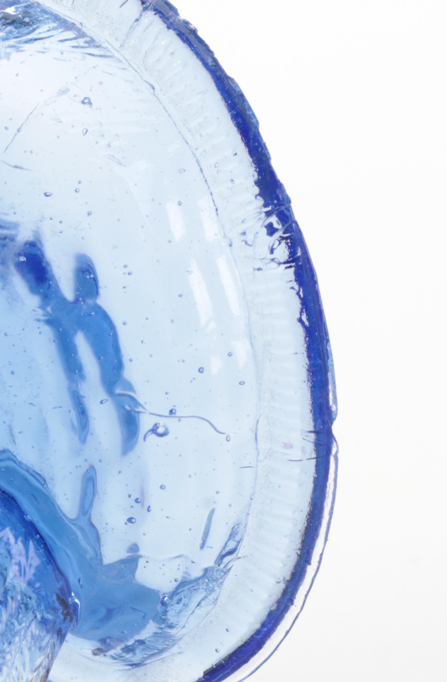 Indiana Blue Carnival, Mosser Amber Slag Glass and Other Hen on Nest Dishes