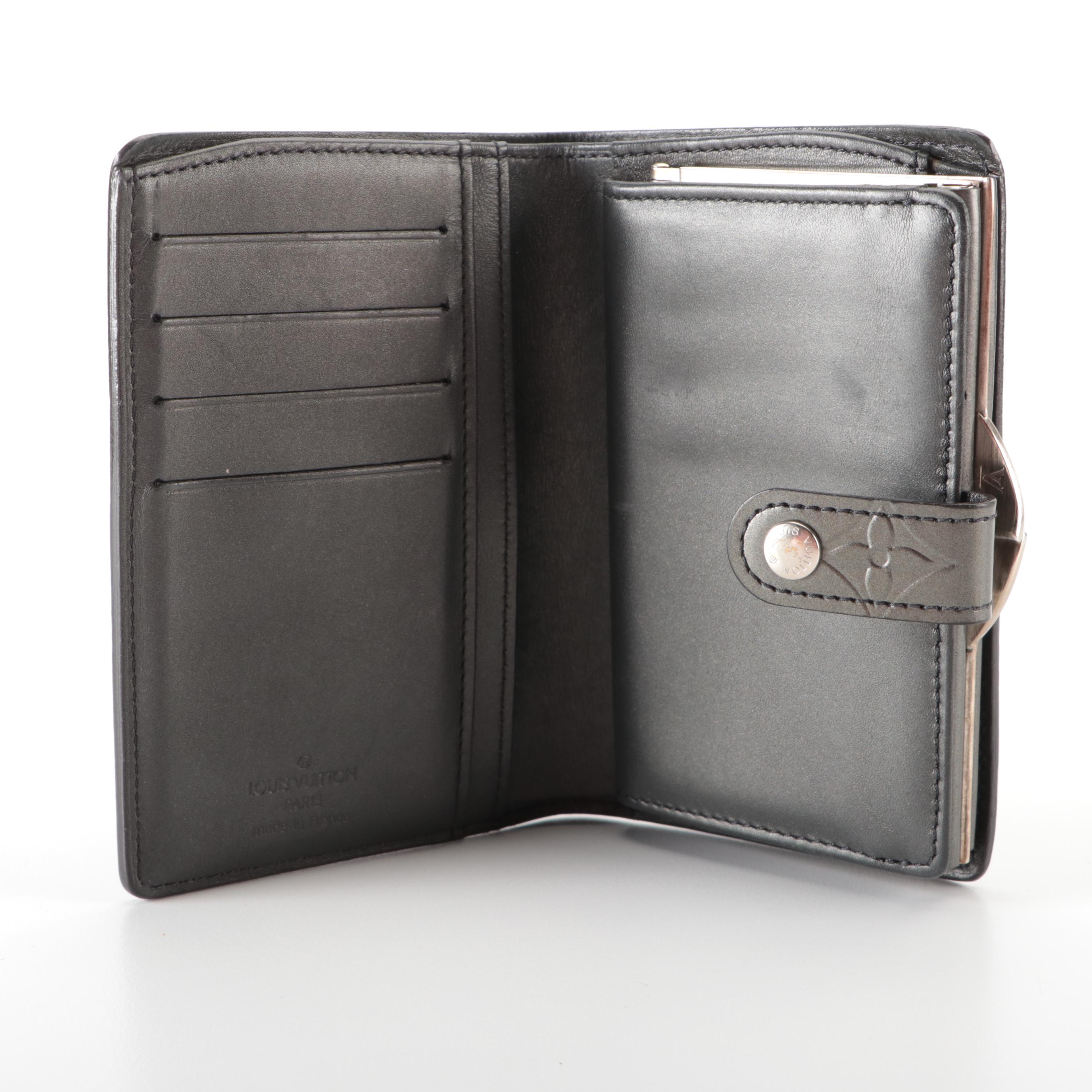 Louis Vuitton Porte-Monnaie Viennois Kiss Lock Wallet in Monogram Mat