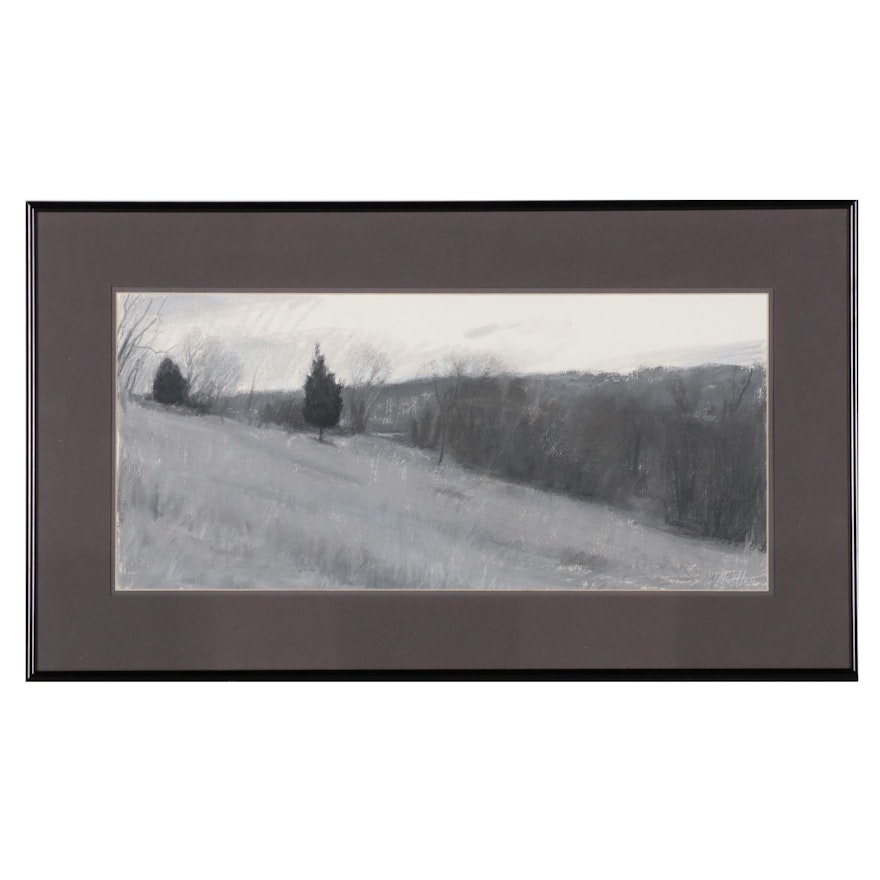 David Mueller Pastel Drawing "Field"