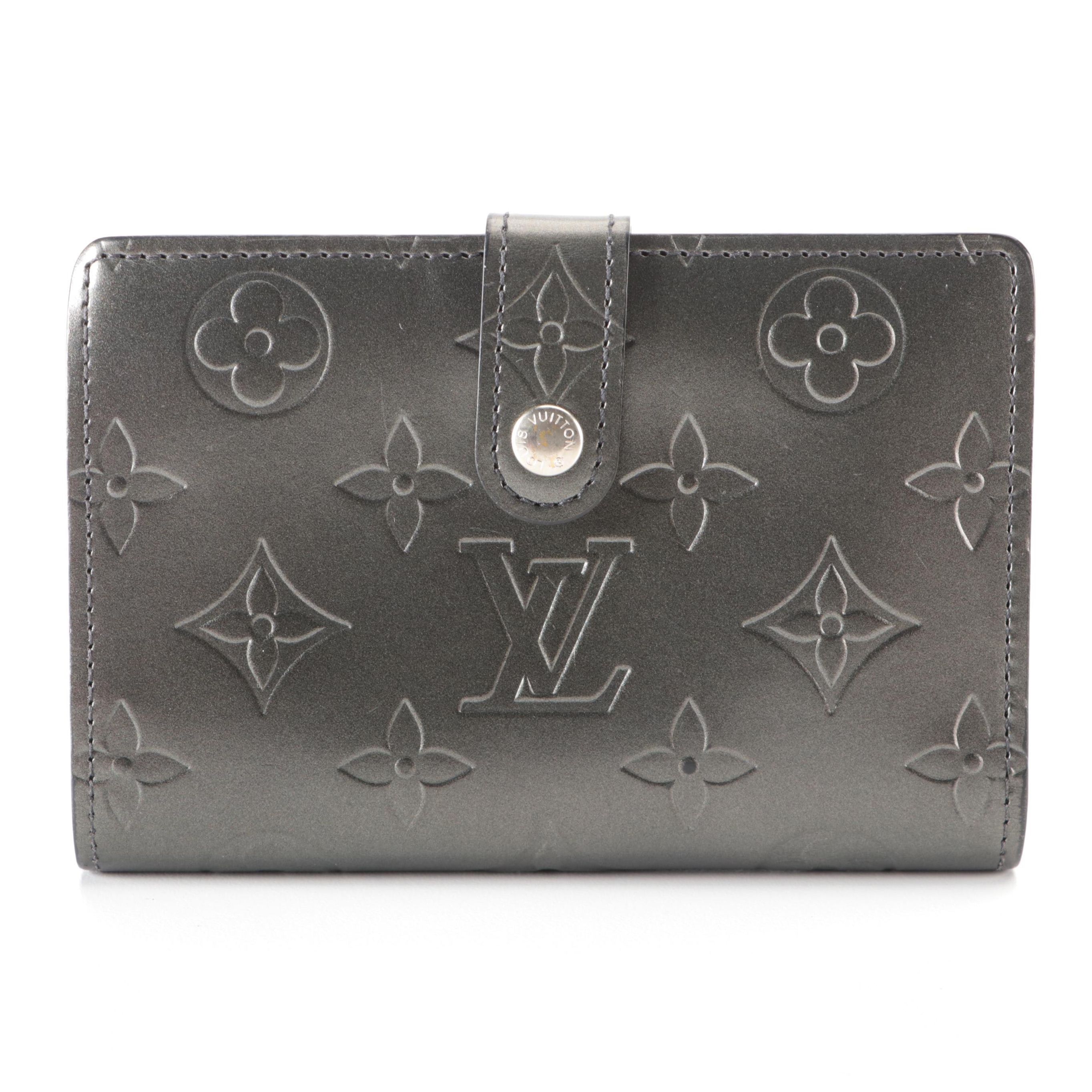 Louis Vuitton Porte-Monnaie Viennois Kiss Lock Wallet in Monogram Mat