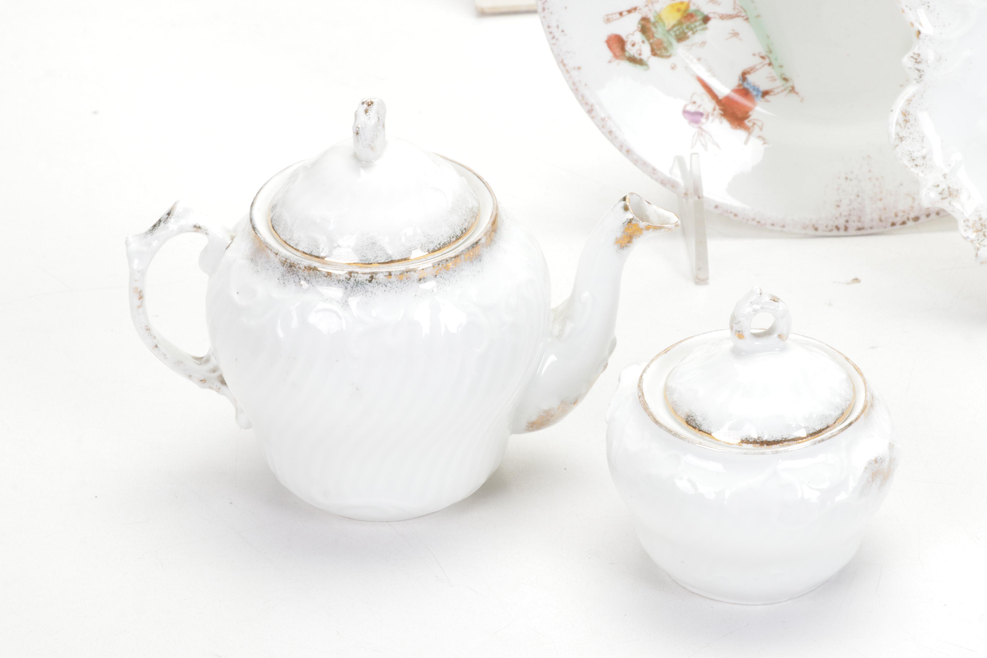 "Brownies and Other Stories" by Palmer Cox With More Books and Tea Set