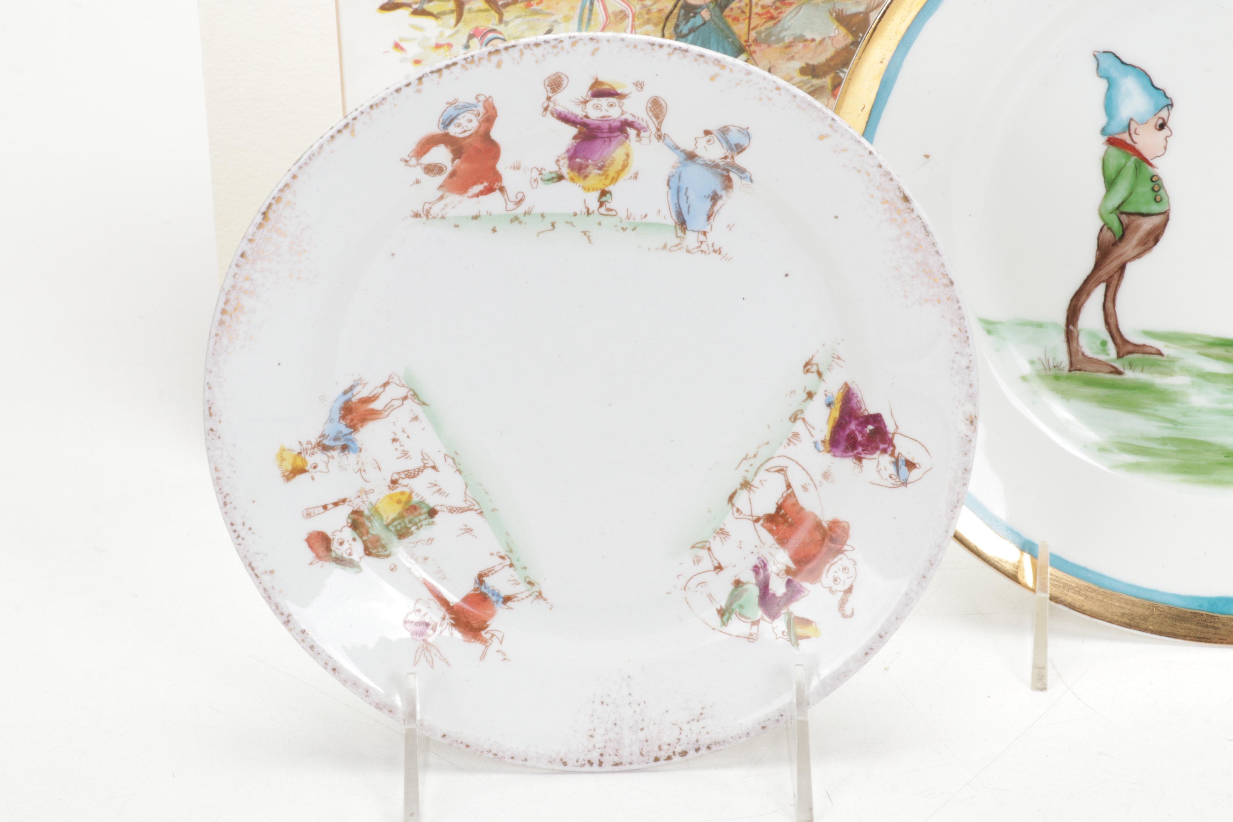 "Brownies and Other Stories" by Palmer Cox With More Books and Tea Set