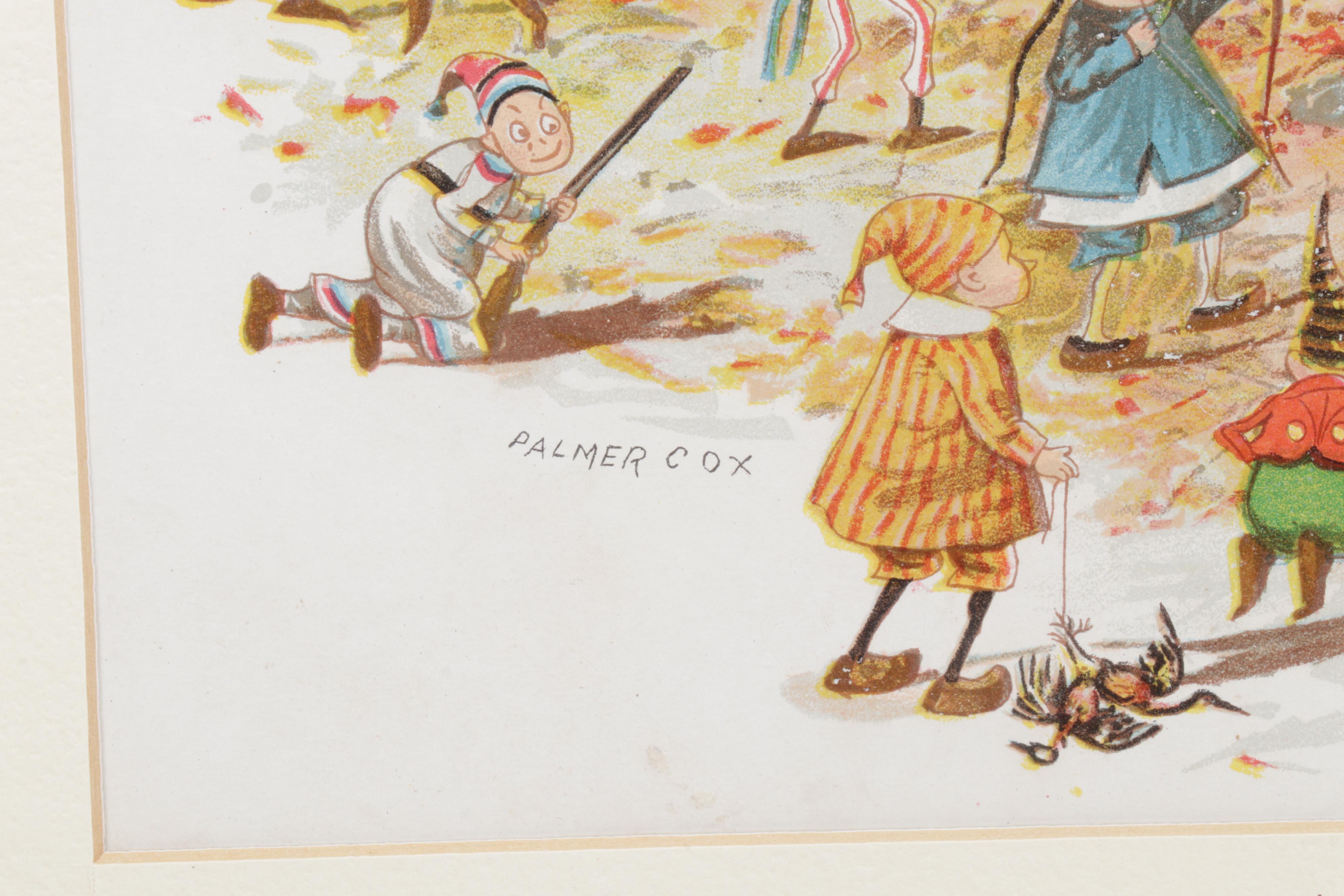 "Brownies and Other Stories" by Palmer Cox With More Books and Tea Set