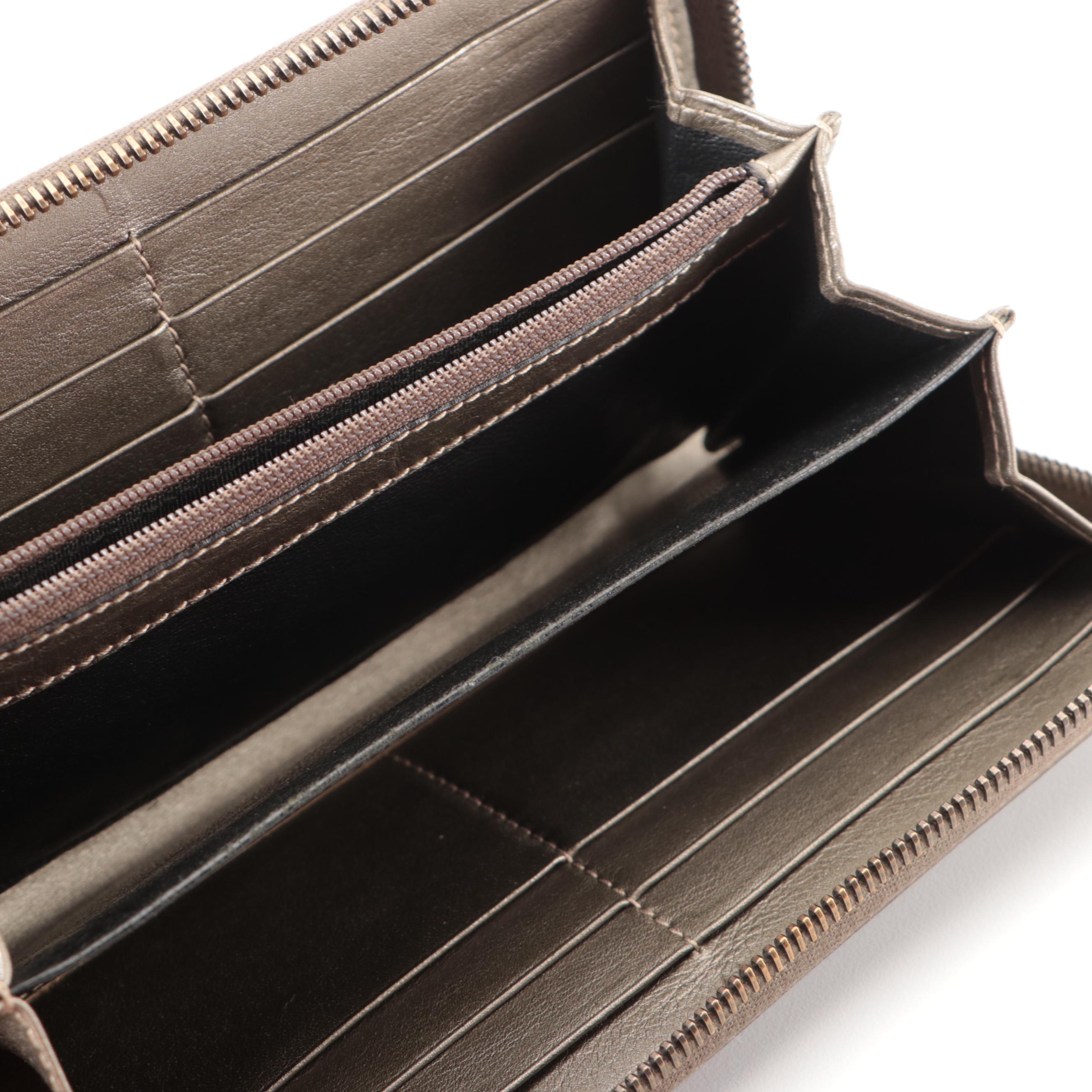 Gucci Zip-Around Wallet in GG Imprime Coated Canvas with Box